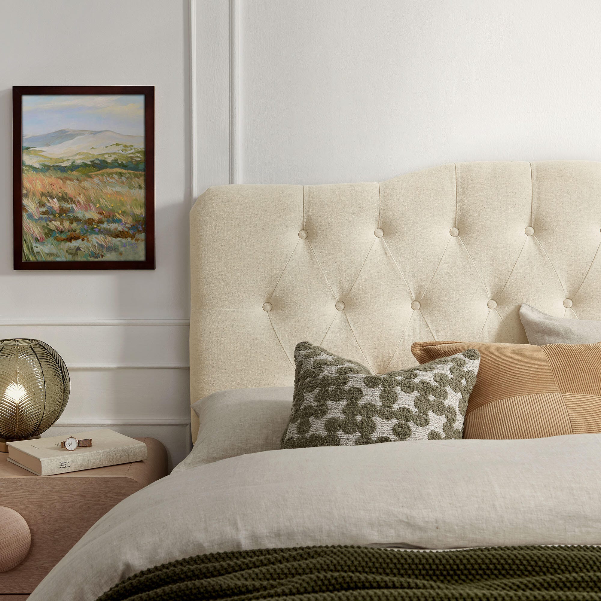 Modway Annabel Tufted King Headboard, Beige, large
