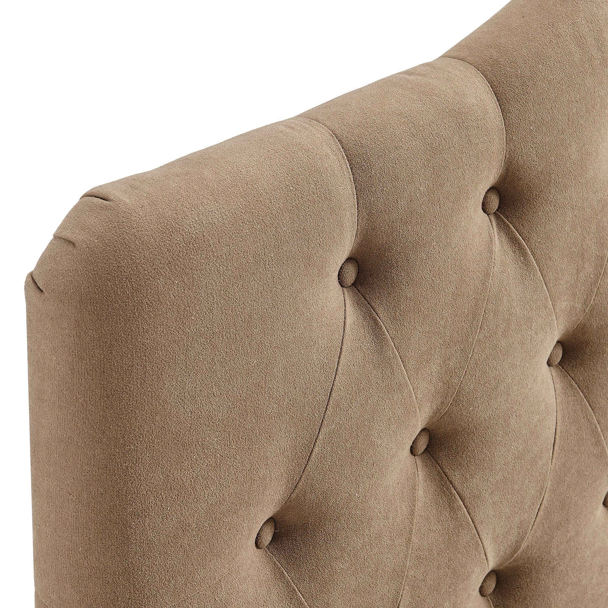 Modway Annabel Tufted Queen Headboard, Almond, large