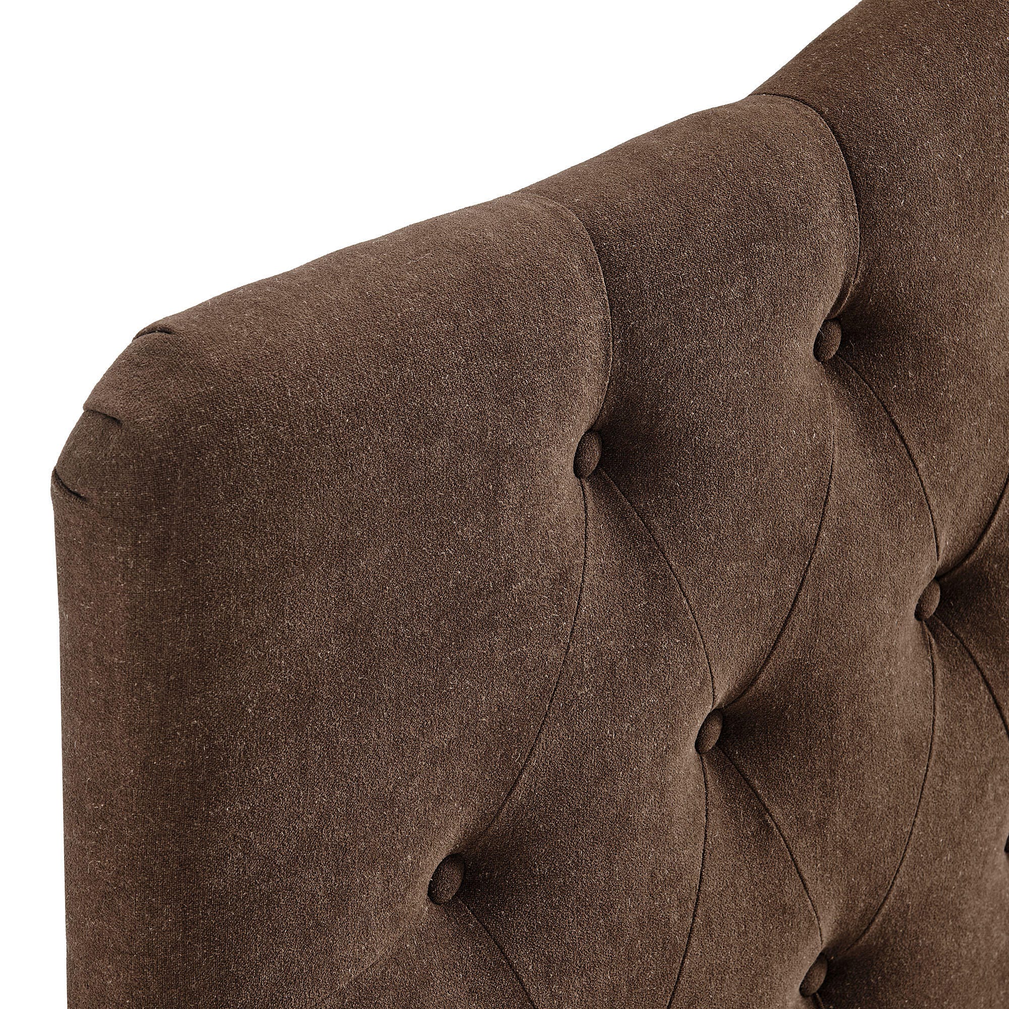 Modway Annabel Tufted Queen Headboard, Cocoa, large