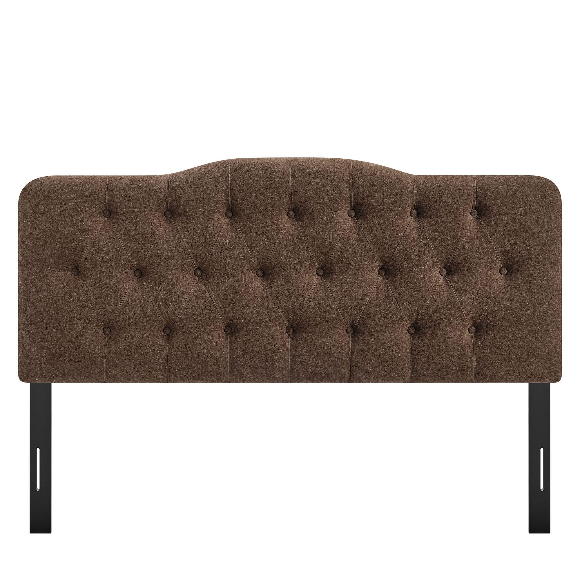 Modway Annabel Tufted Queen Headboard, Cocoa, large