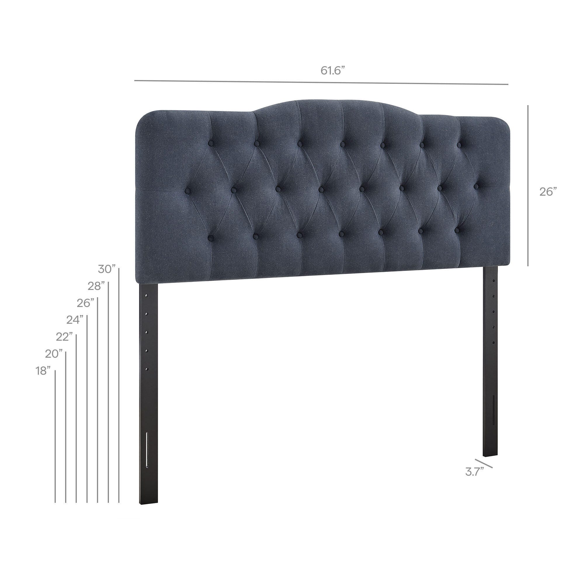 Modway Annabel Tufted Queen Headboard, Denim, large