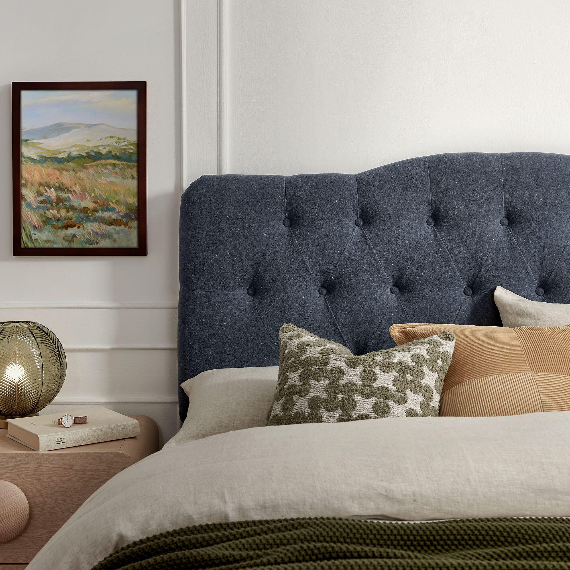 Modway Annabel Tufted Queen Headboard, Denim, large