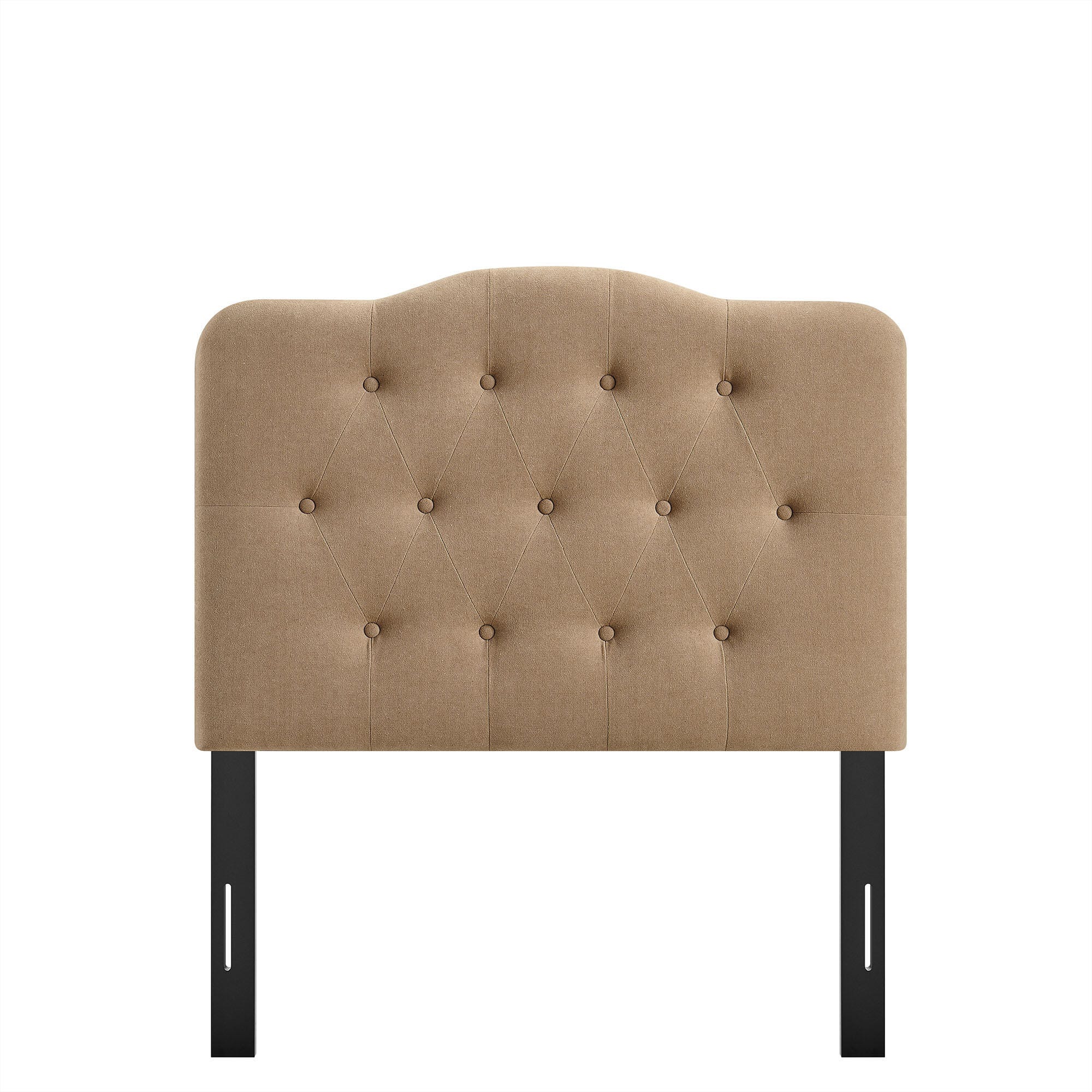 Modway Annabel Tufted Twin Headboard, Almond, large