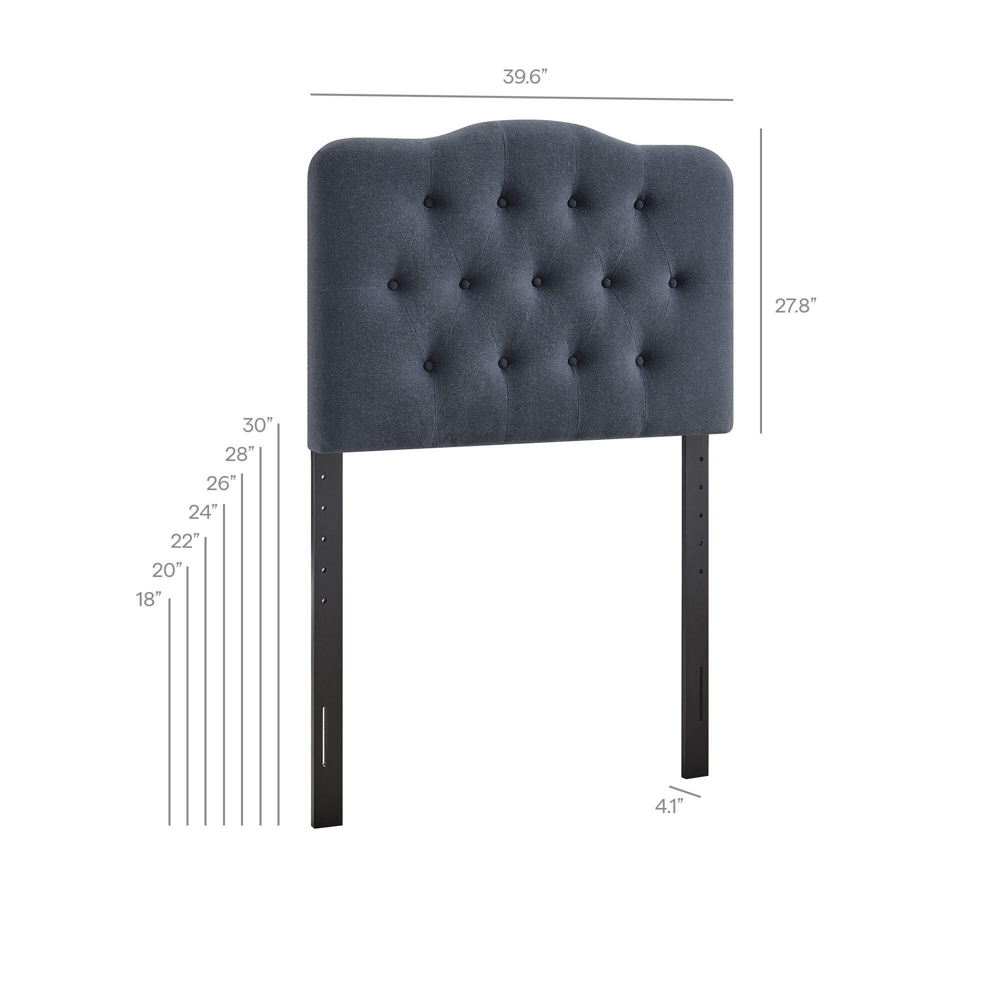 Modway Annabel Tufted Twin Headboard, Denim, large