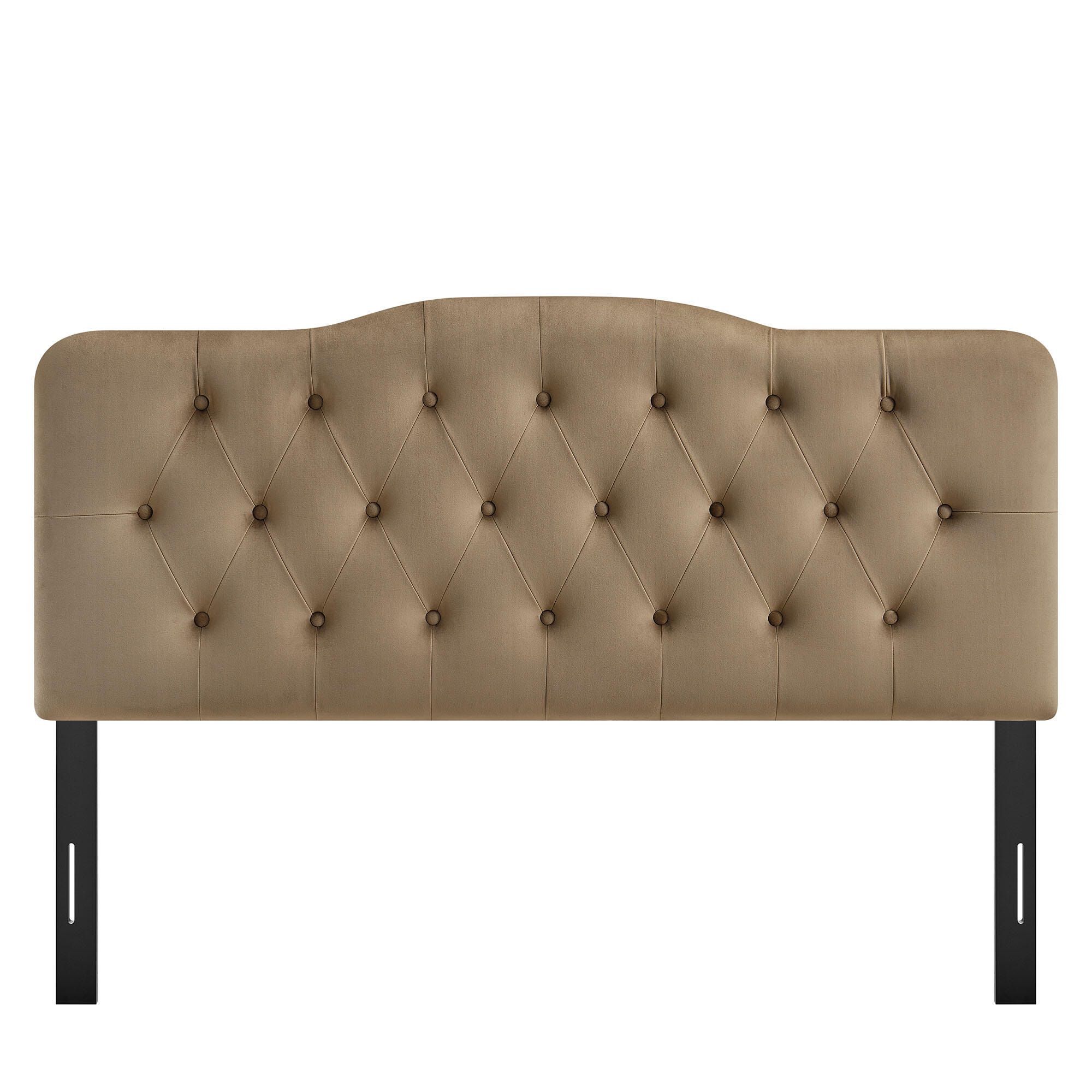 Modway Annabel Diamond Tufted Full Headboard, Taupe, large