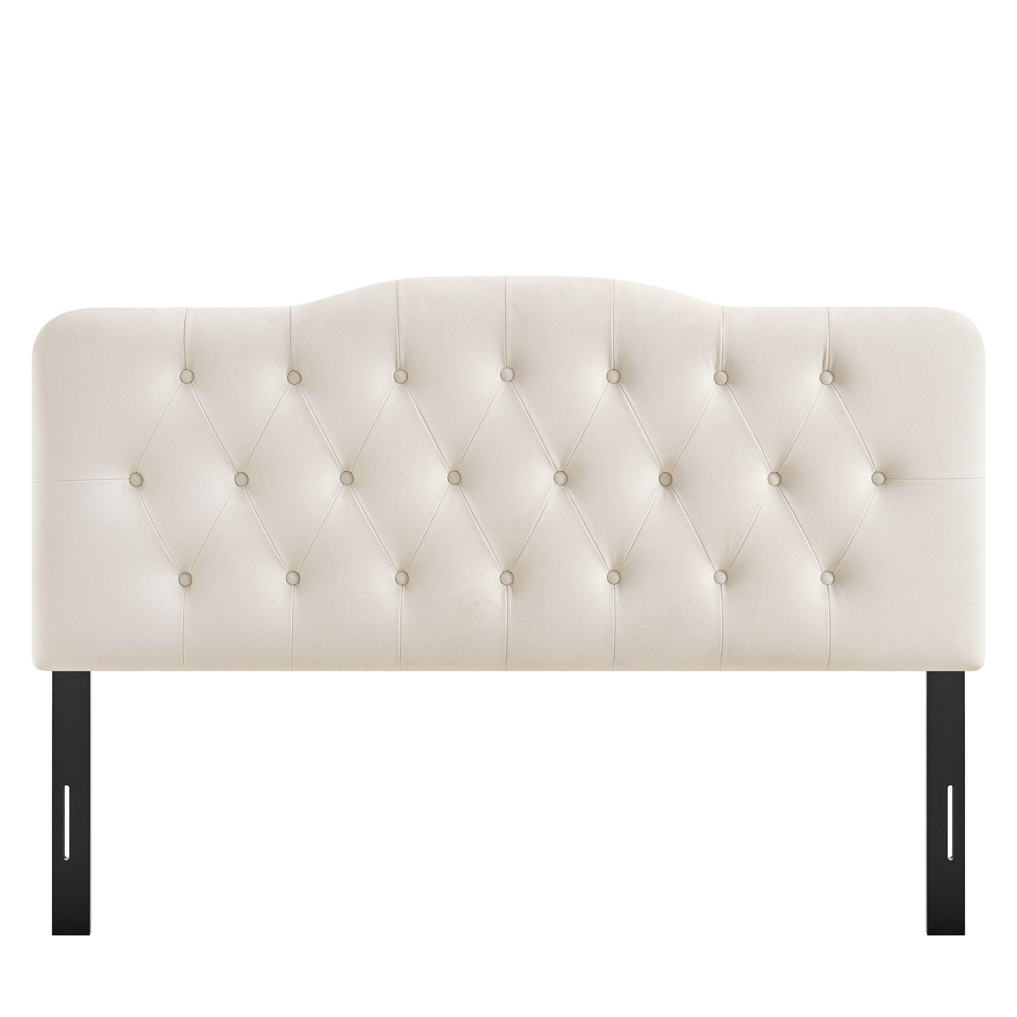 Modway Annabel Diamond Tufted Full Headboard, Alabaster, large