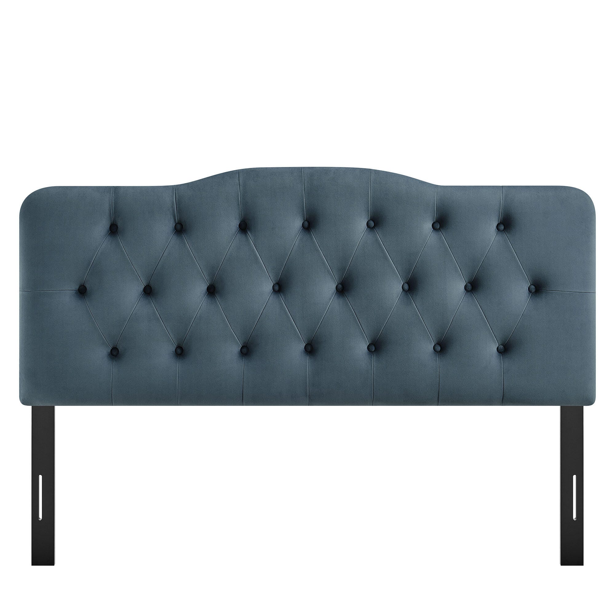 Modway Annabel Diamond Tufted King Headboard, Cadet Blue, large