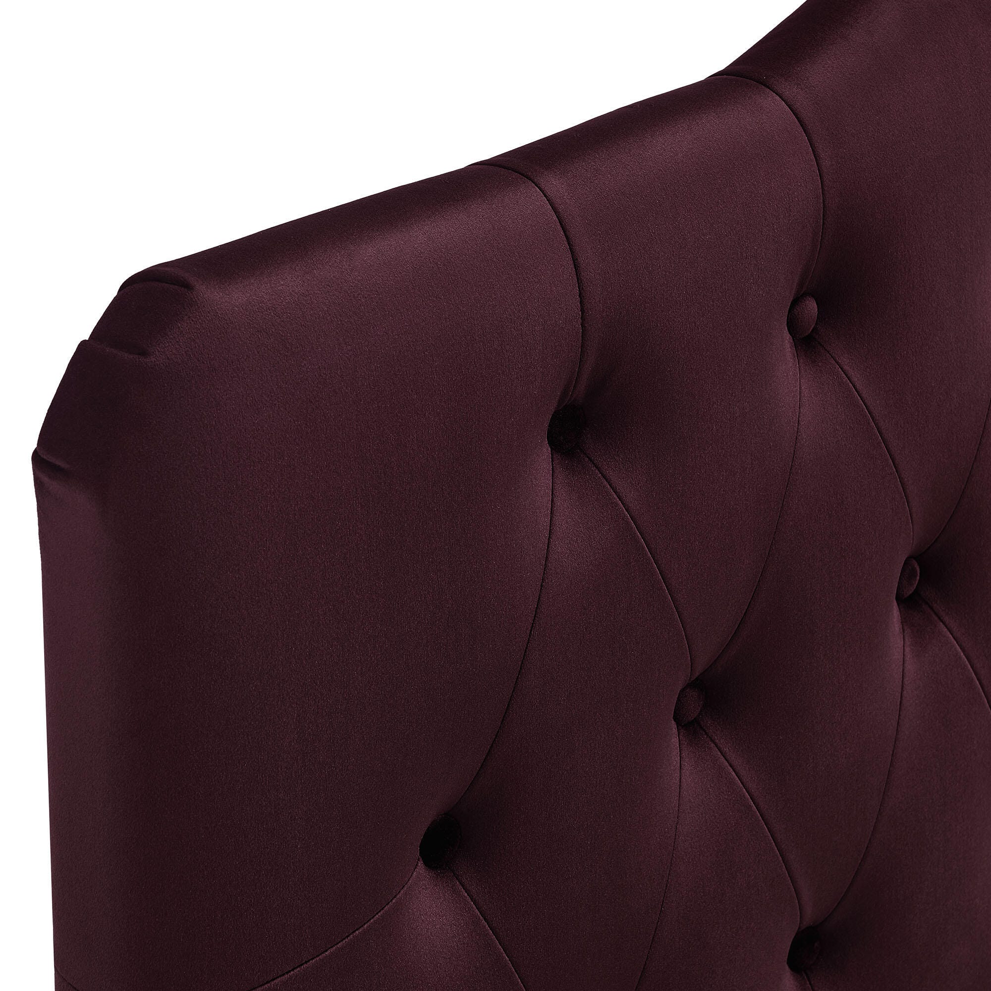 Modway Annabel Diamond Tufted King Headboard, Mulberry, large
