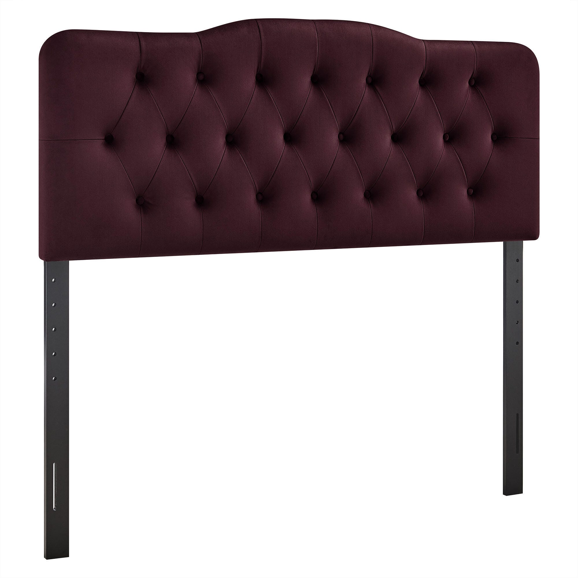 Modway Annabel Diamond Tufted King Headboard, Mulberry, large