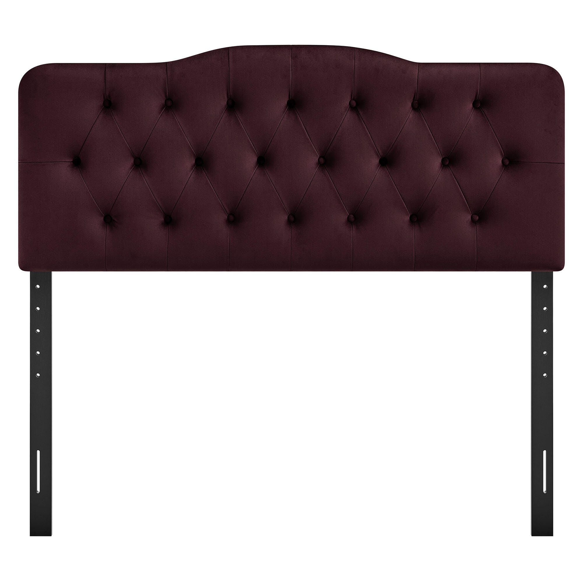 Modway Annabel Diamond Tufted King Headboard, Mulberry, large