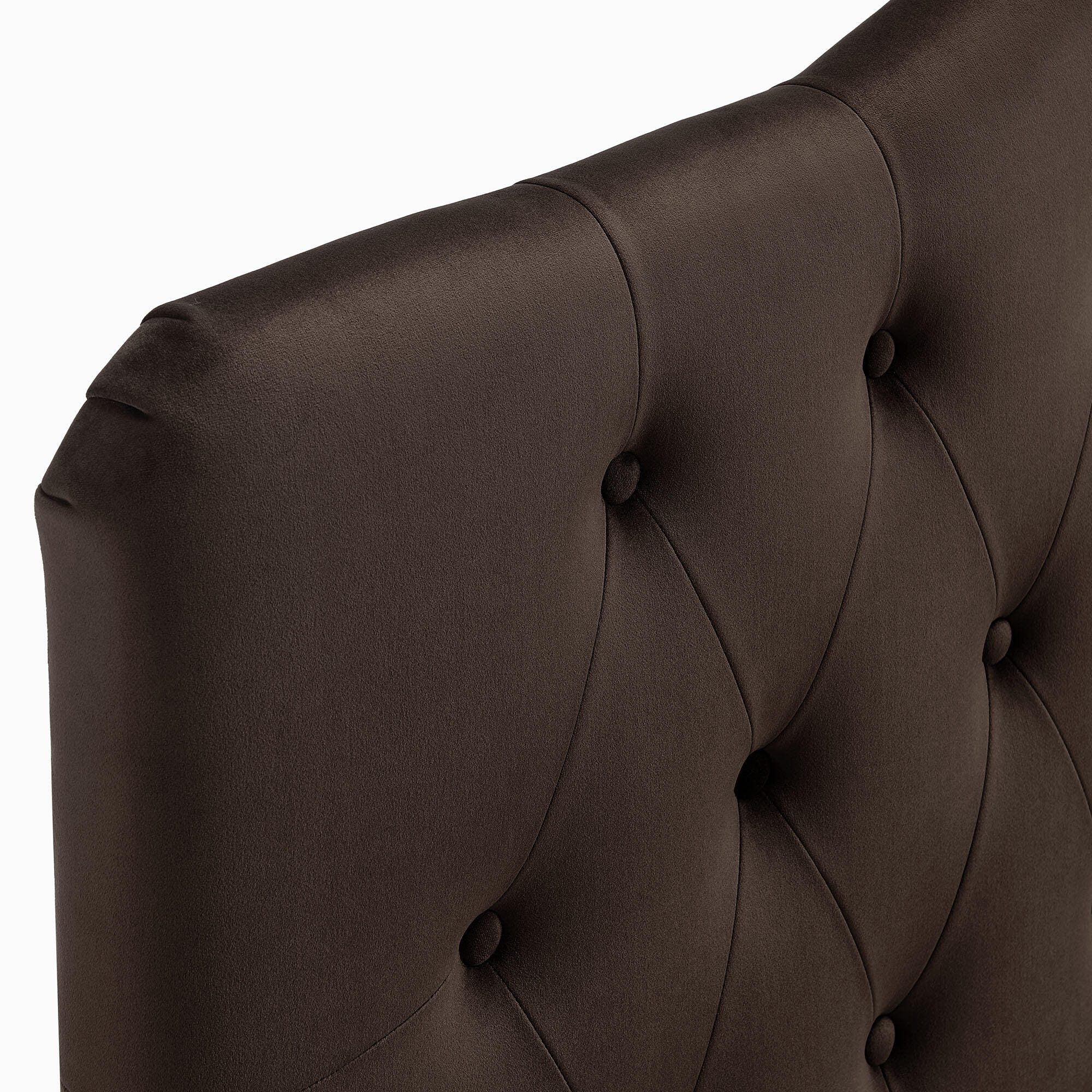 Modway Annabel Diamond Tufted King Headboard, Chocolate Brown, large