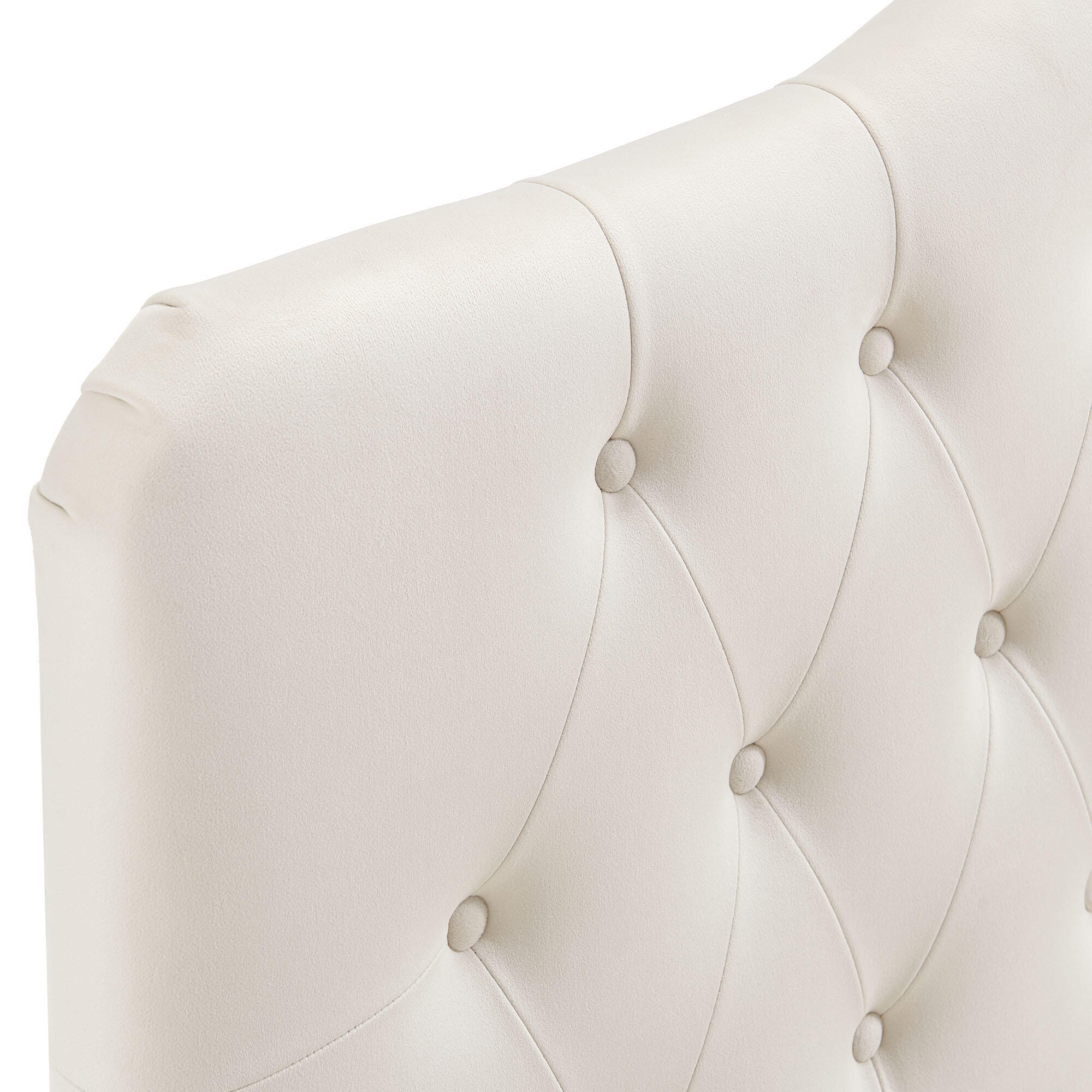 Modway Annabel Diamond Tufted King Headboard, Alabaster, large