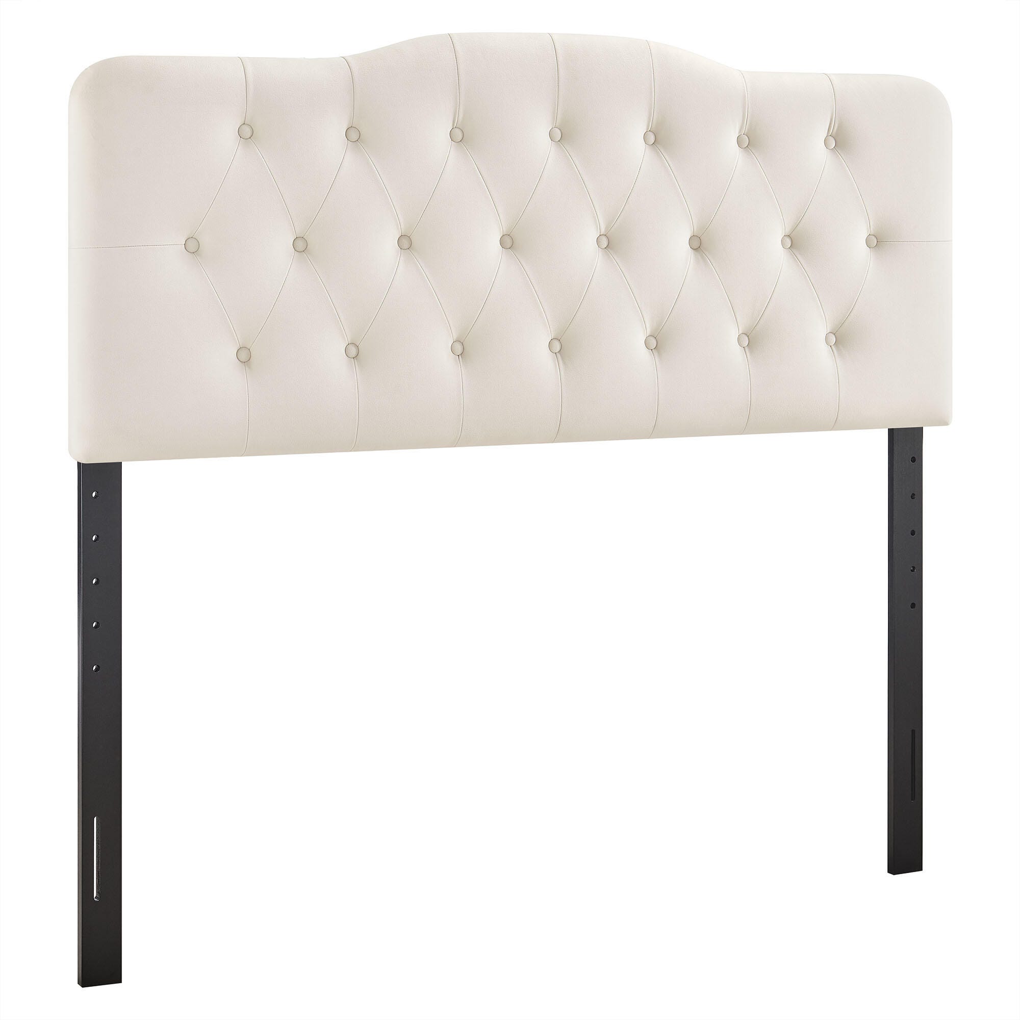 Modway Annabel Diamond Tufted King Headboard, Alabaster, large