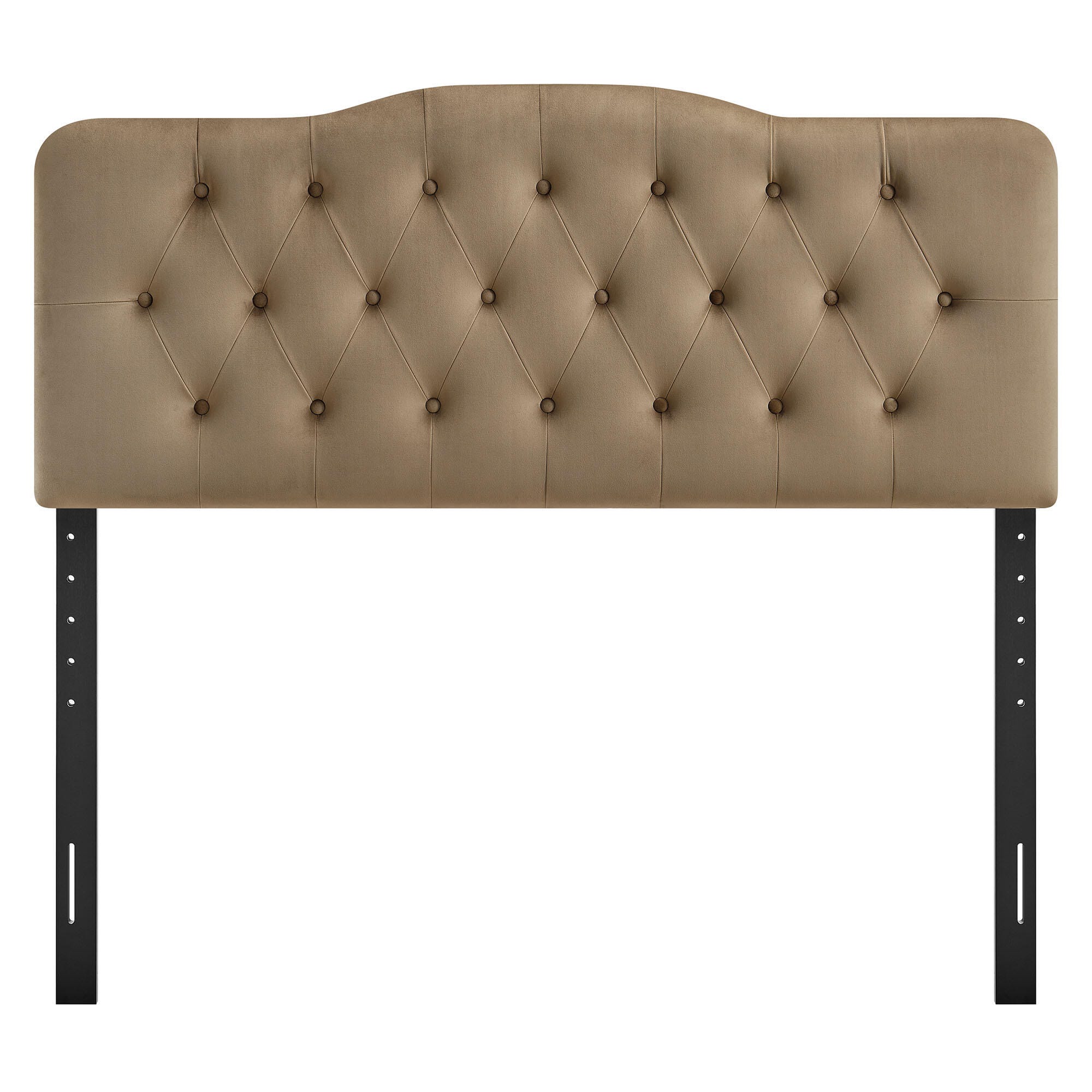 Modway Annabel Diamond Tufted King Headboard, Taupe, large