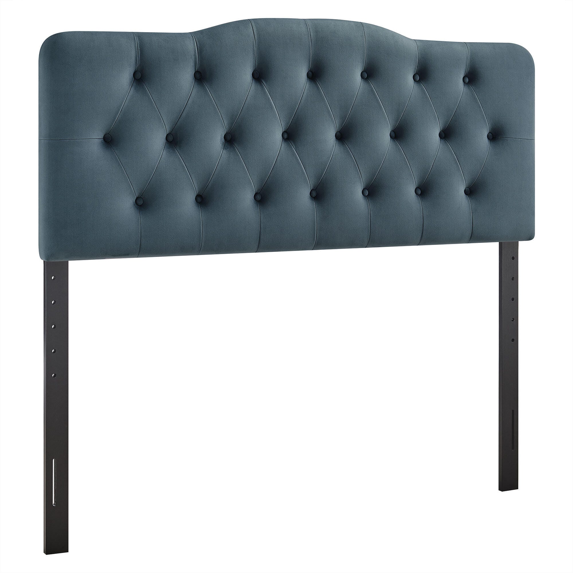 Modway Annabel Diamond Tufted Queen Headboard, Cadet Blue, large