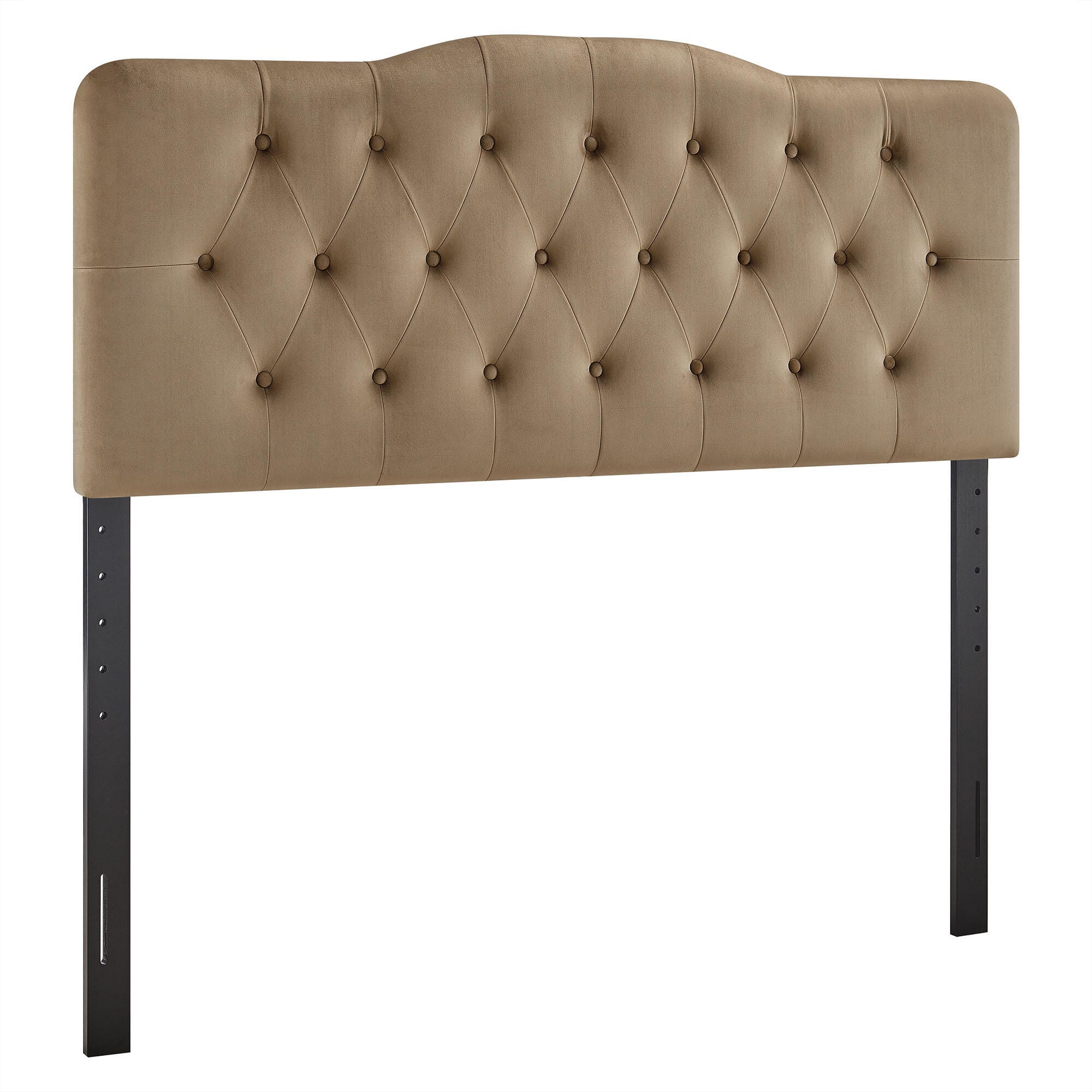 Modway Annabel Diamond Tufted Queen Headboard, Taupe, large