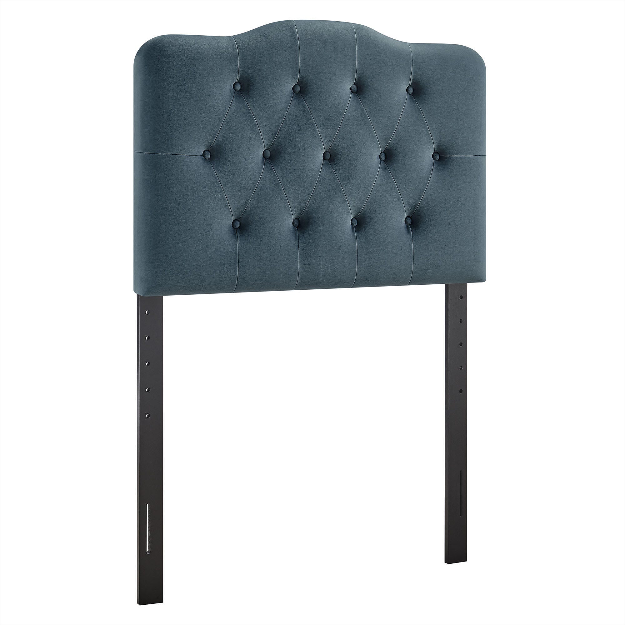 Modway Annabel Diamond Tufted Twin Headboard, Cadet Blue, large