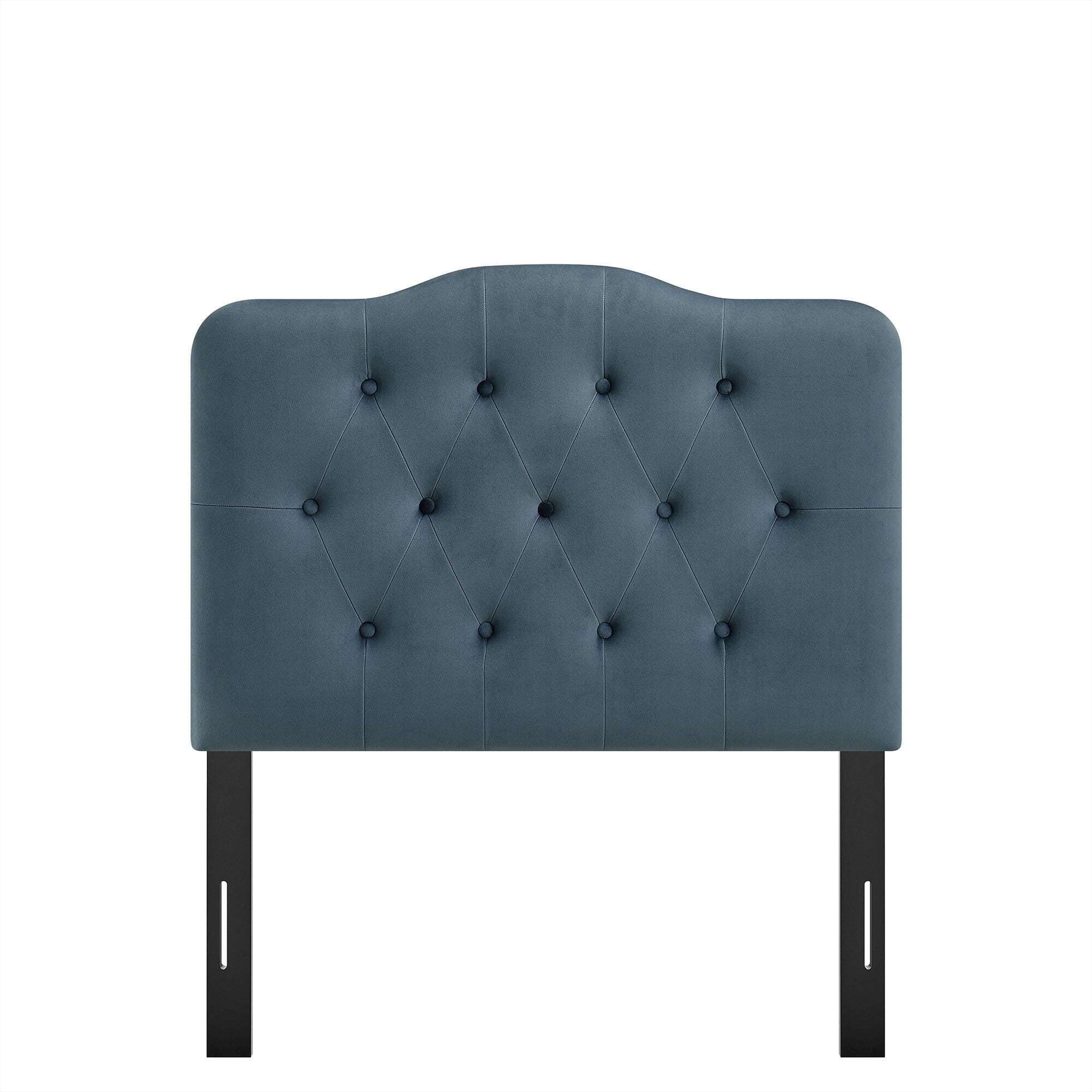 Modway Annabel Diamond Tufted Twin Headboard, Cadet Blue, large