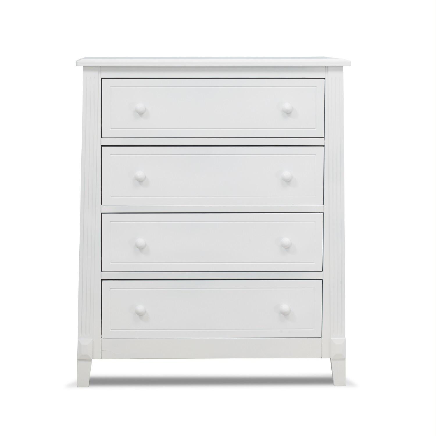 Sorelle Furniture Berkley 4 Drawer Chest of Drawers, White, large