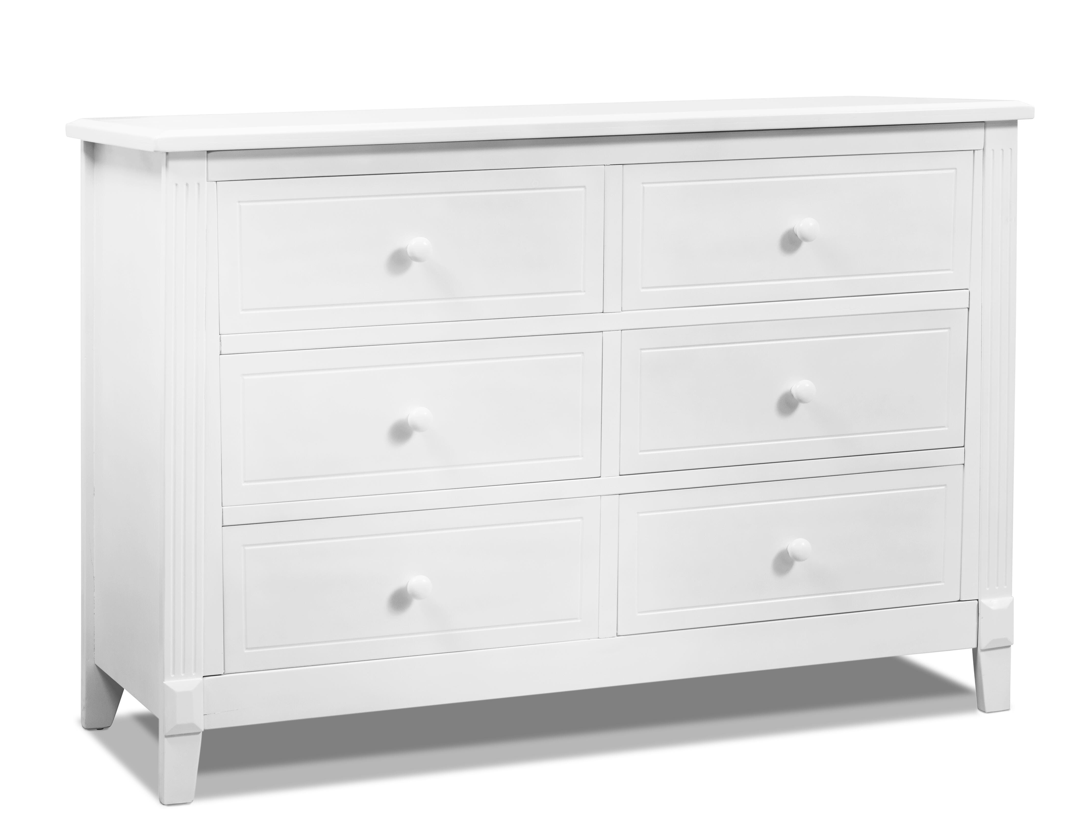 Sorelle Furniture Berkley 6 Drawer Dresser, White, large