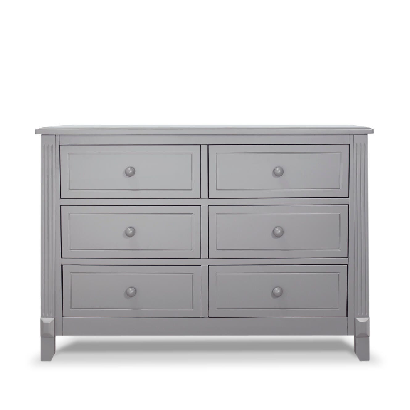 Sorelle Furniture Berkley 6 Drawer Dresser, Gray, large
