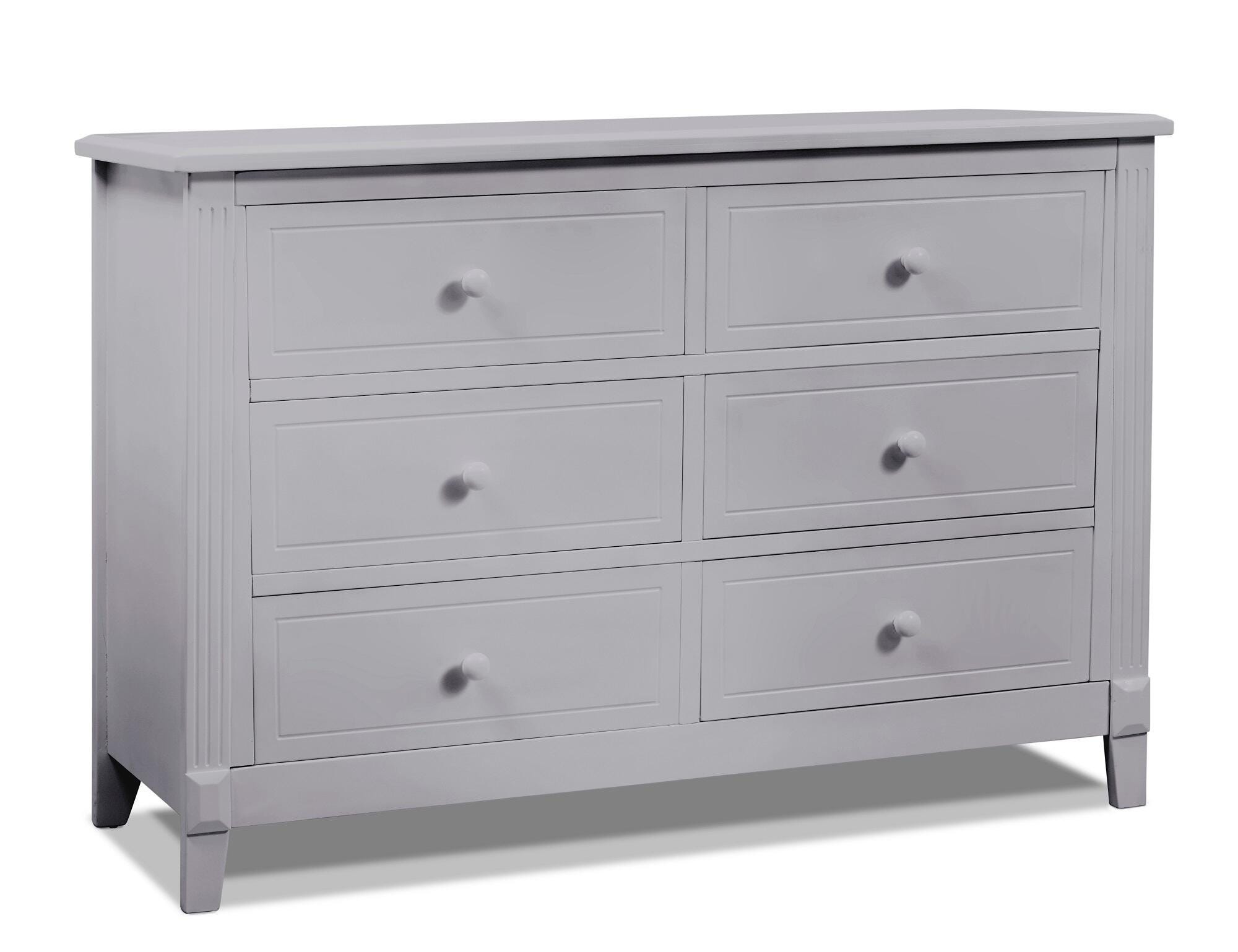 Sorelle Furniture Berkley 6 Drawer Dresser, Gray, large