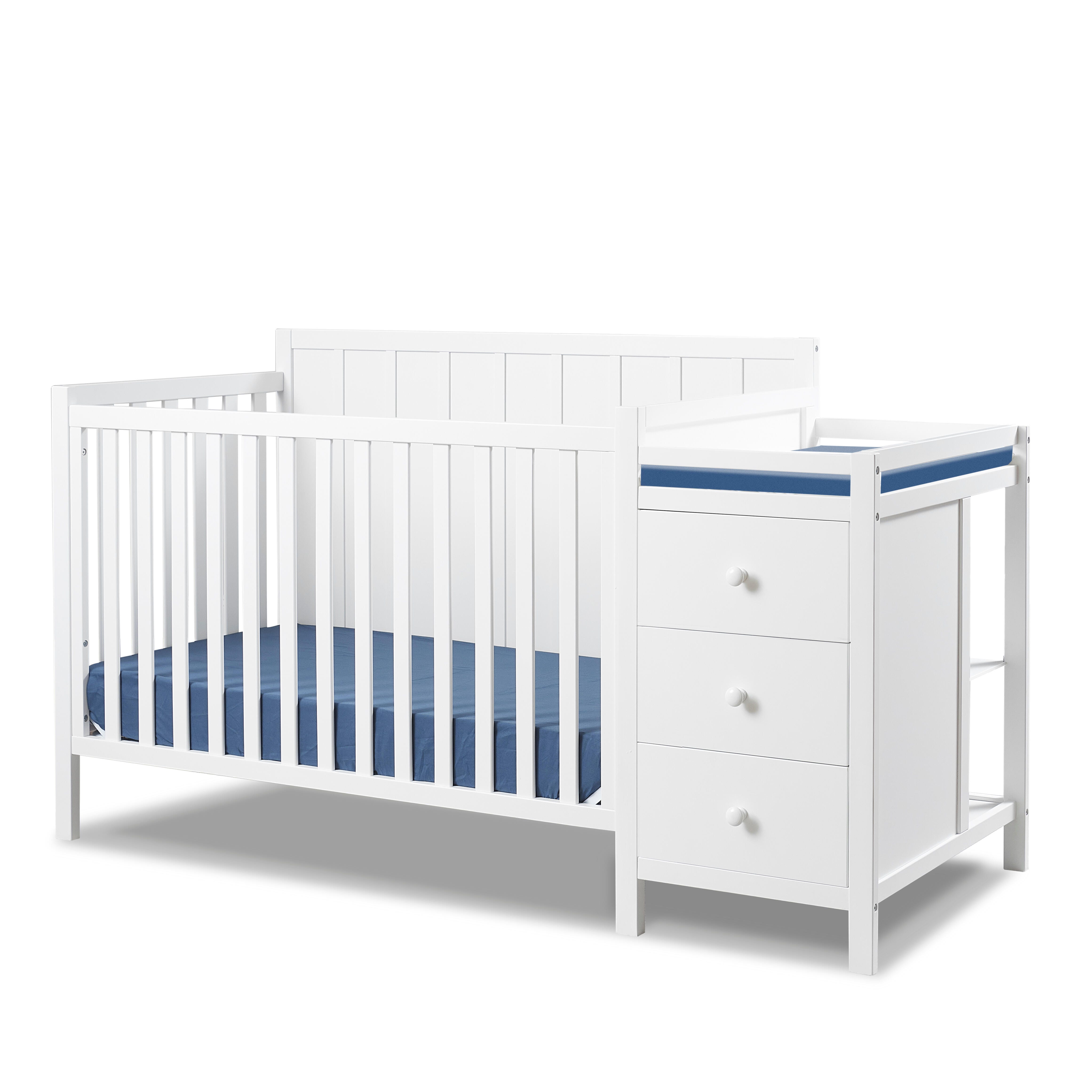 Sorelle Furniture Essex Crib and Changer, White, large