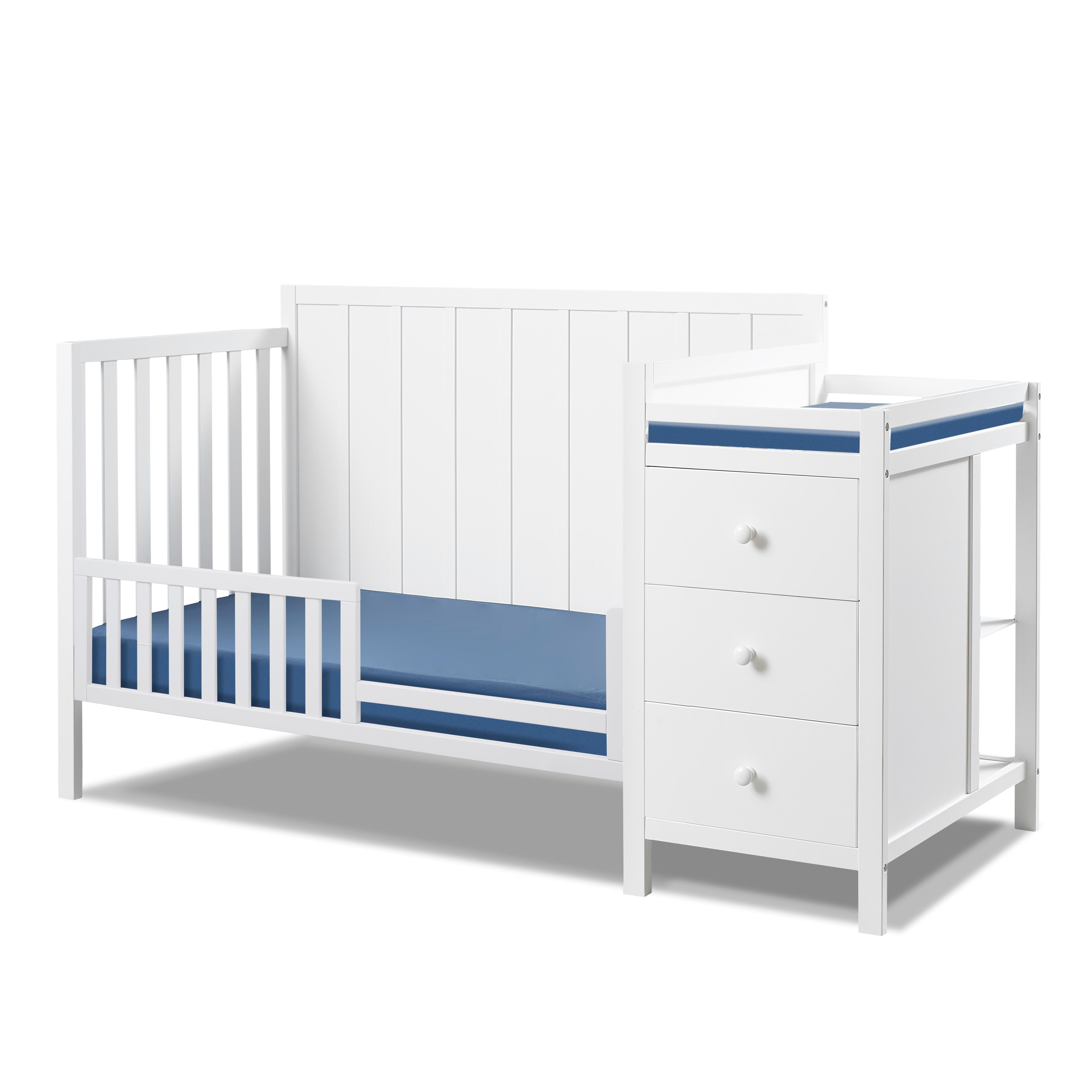 Sorelle Furniture Essex Crib and Changer, White, large