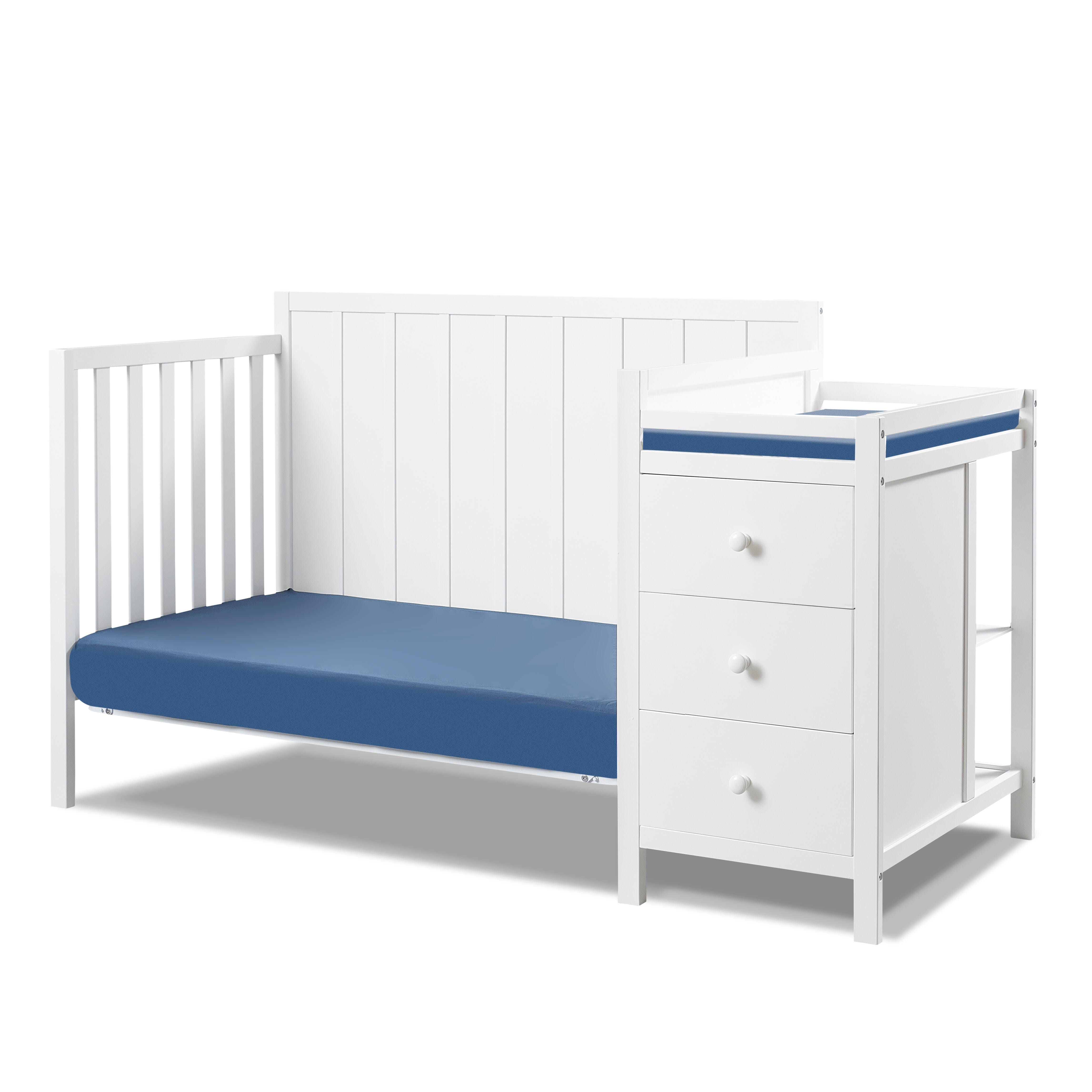 Sorelle Furniture Essex Crib and Changer, White, large
