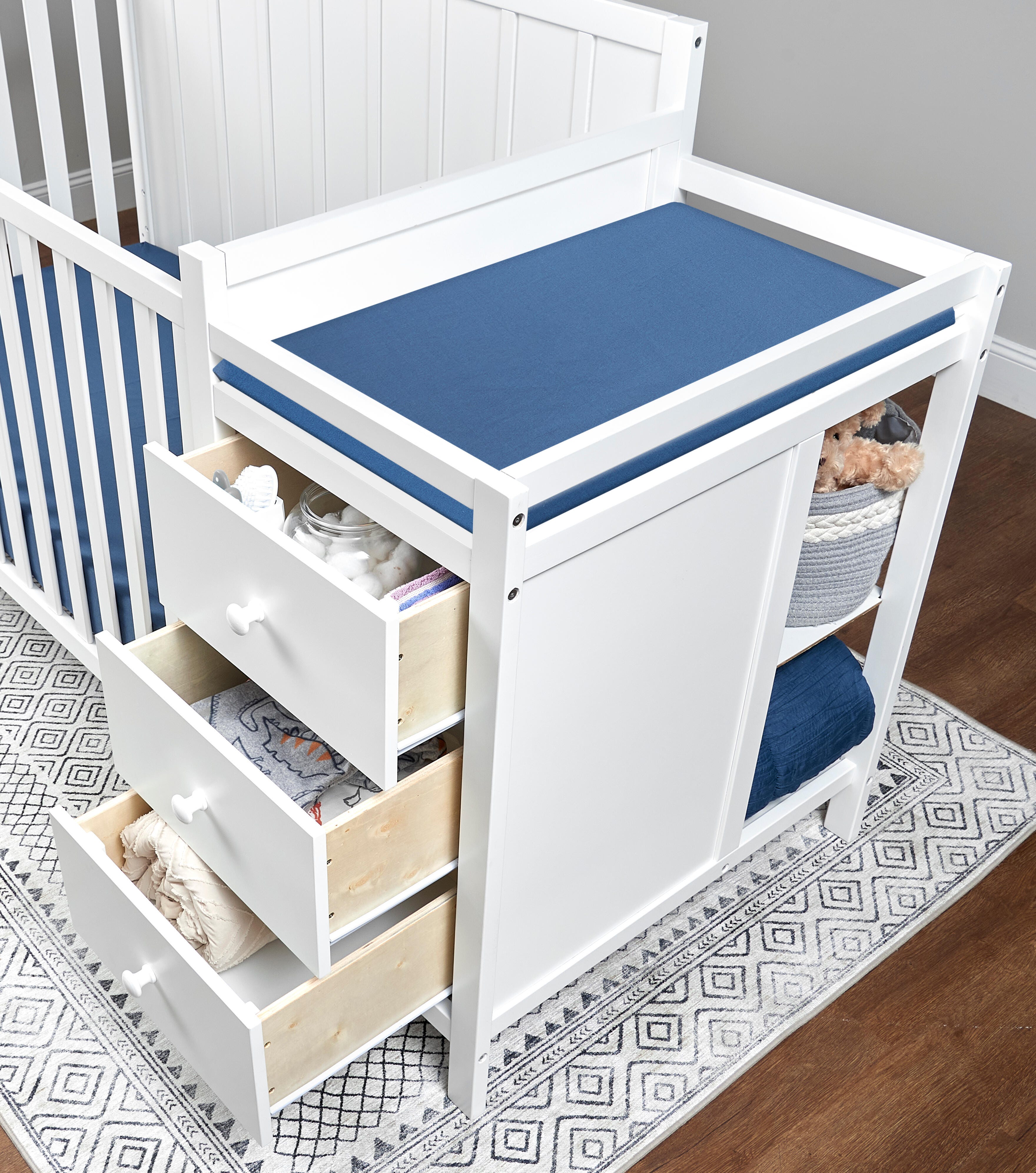 Sorelle Furniture Essex Crib and Changer, White, large