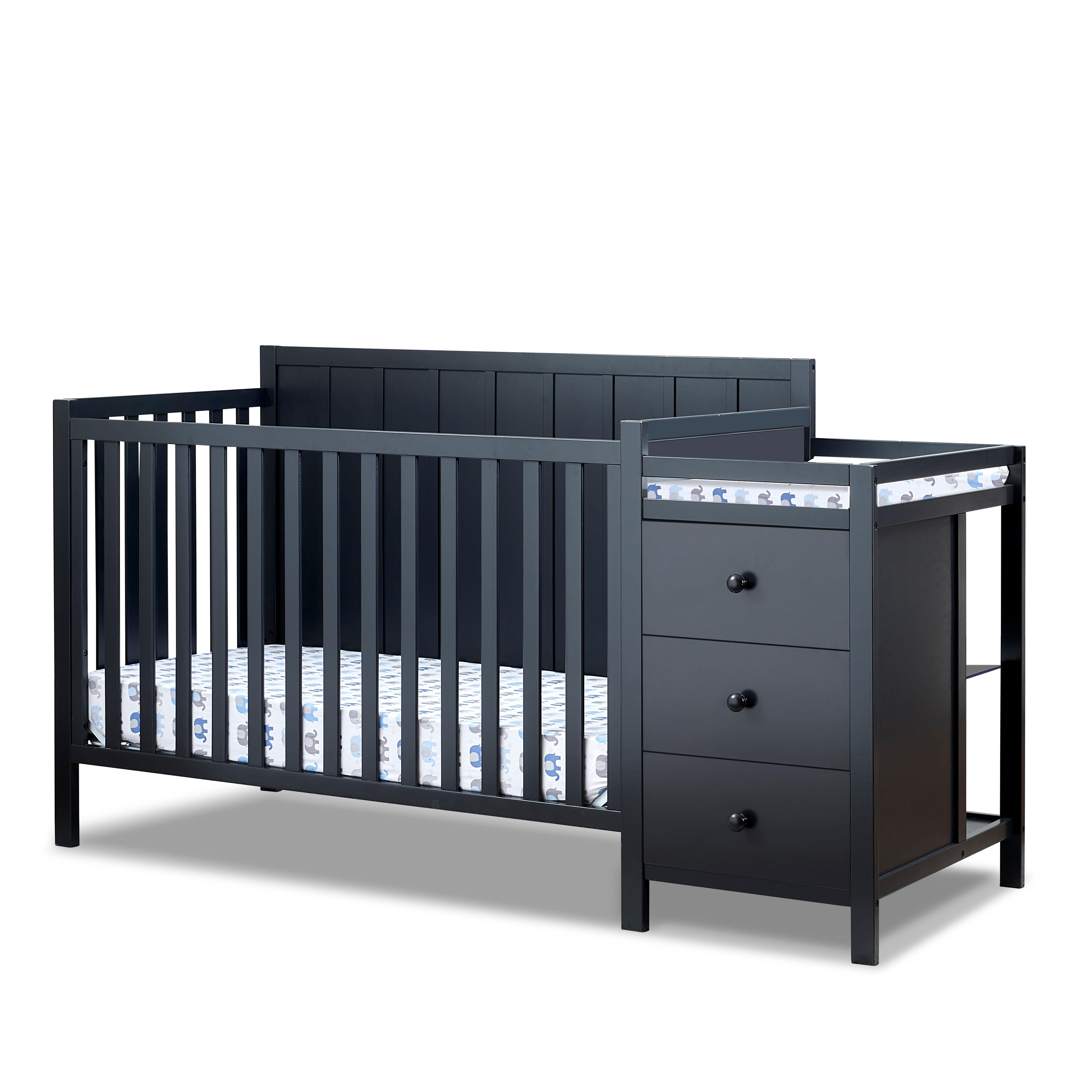 Sorelle Furniture Essex Crib and Changer, Midnight, large