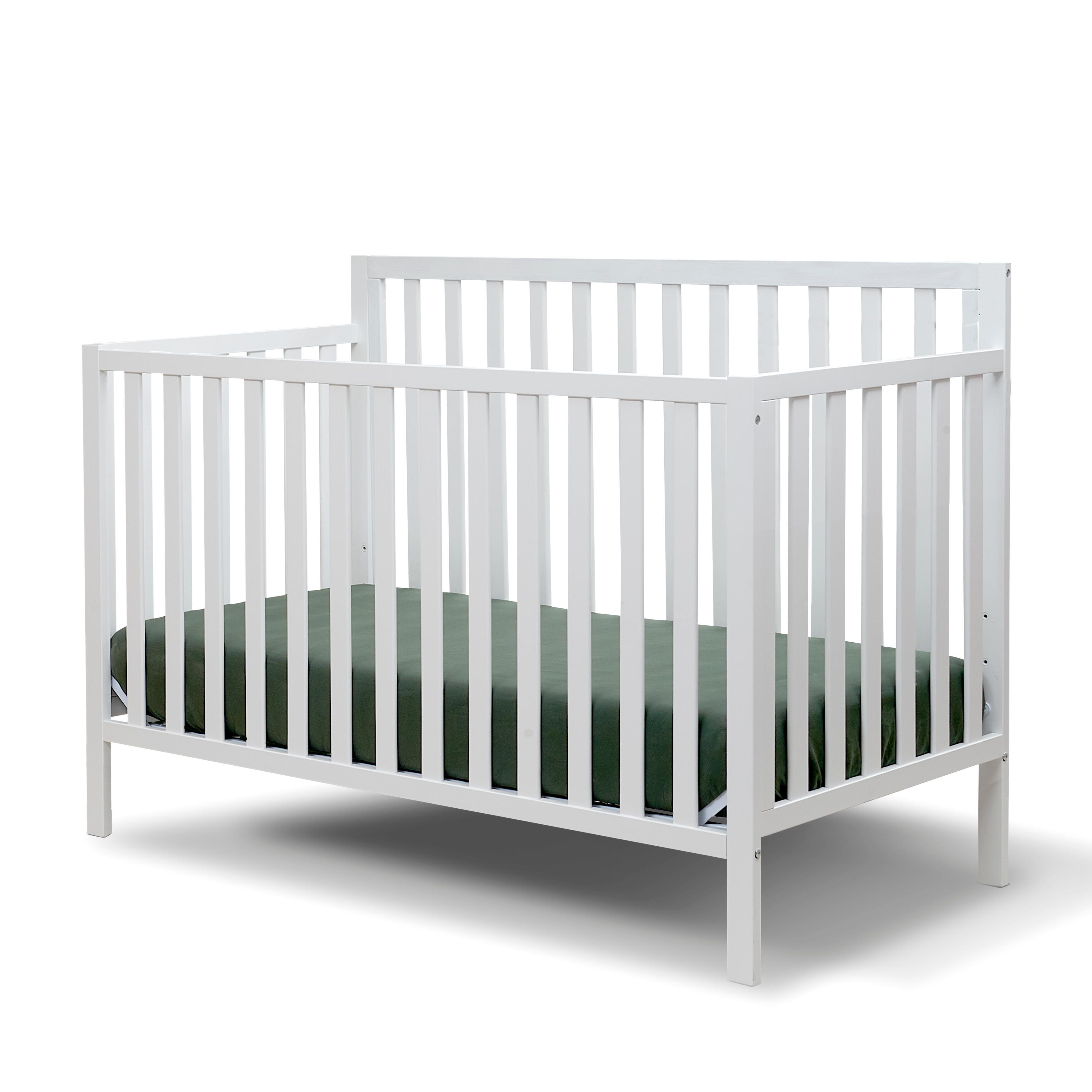 Sorelle Furniture Essex Euro 4-in-1 Convertible Crib, White, large