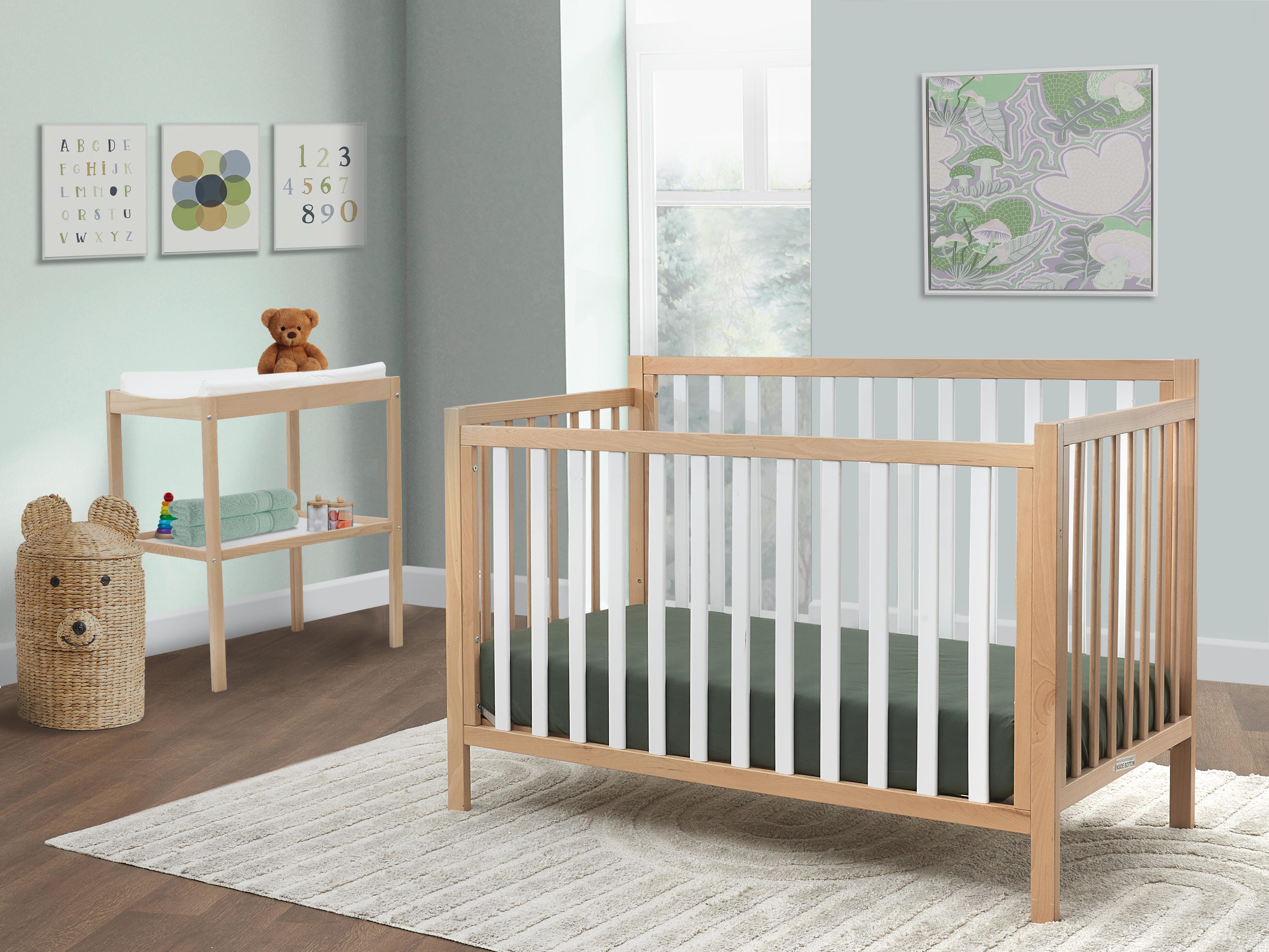 Sorelle Furniture Essex Euro 4-in-1 Convertible Crib, Multi, rollover