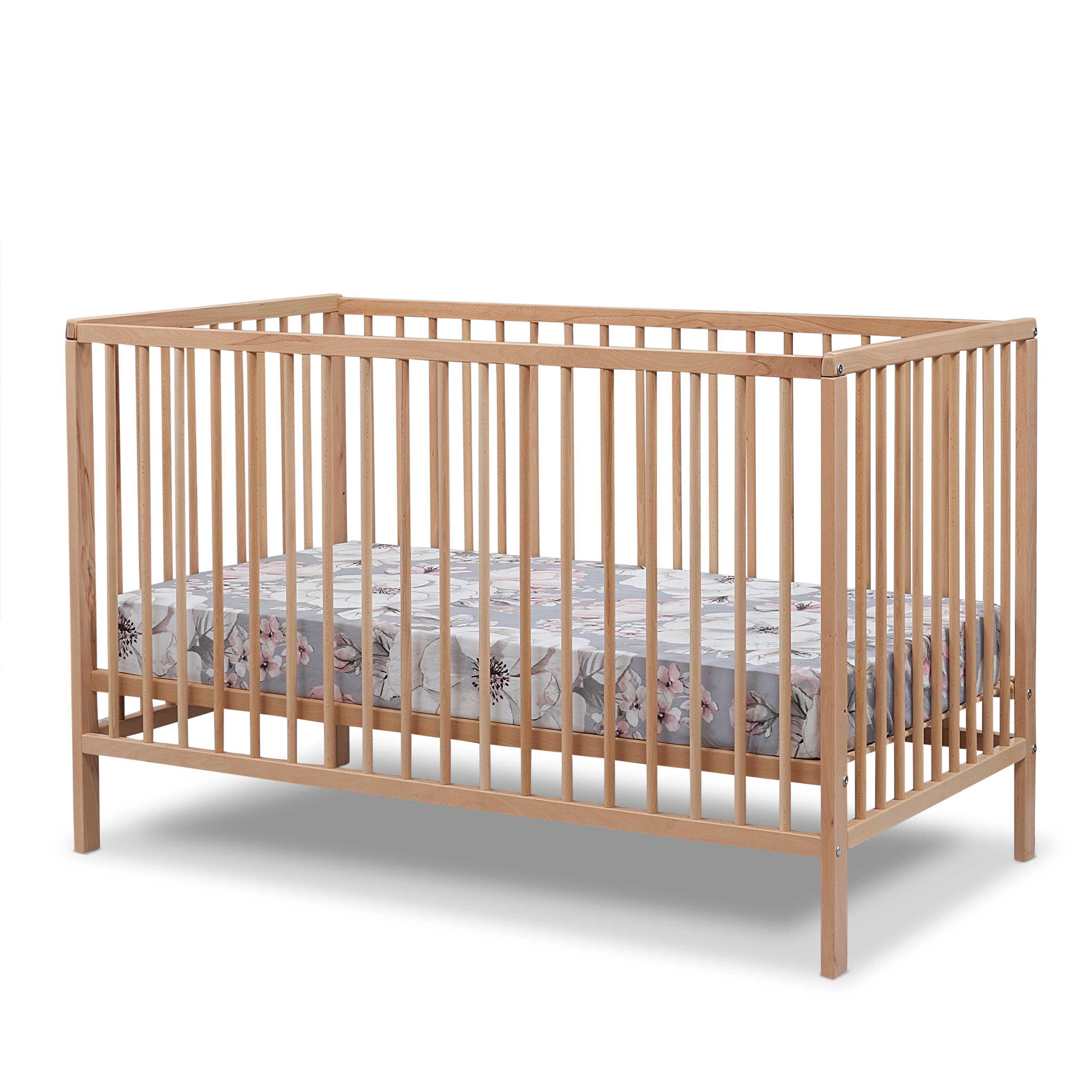 Sorelle Furniture Happy Crib, Natural Wood, large