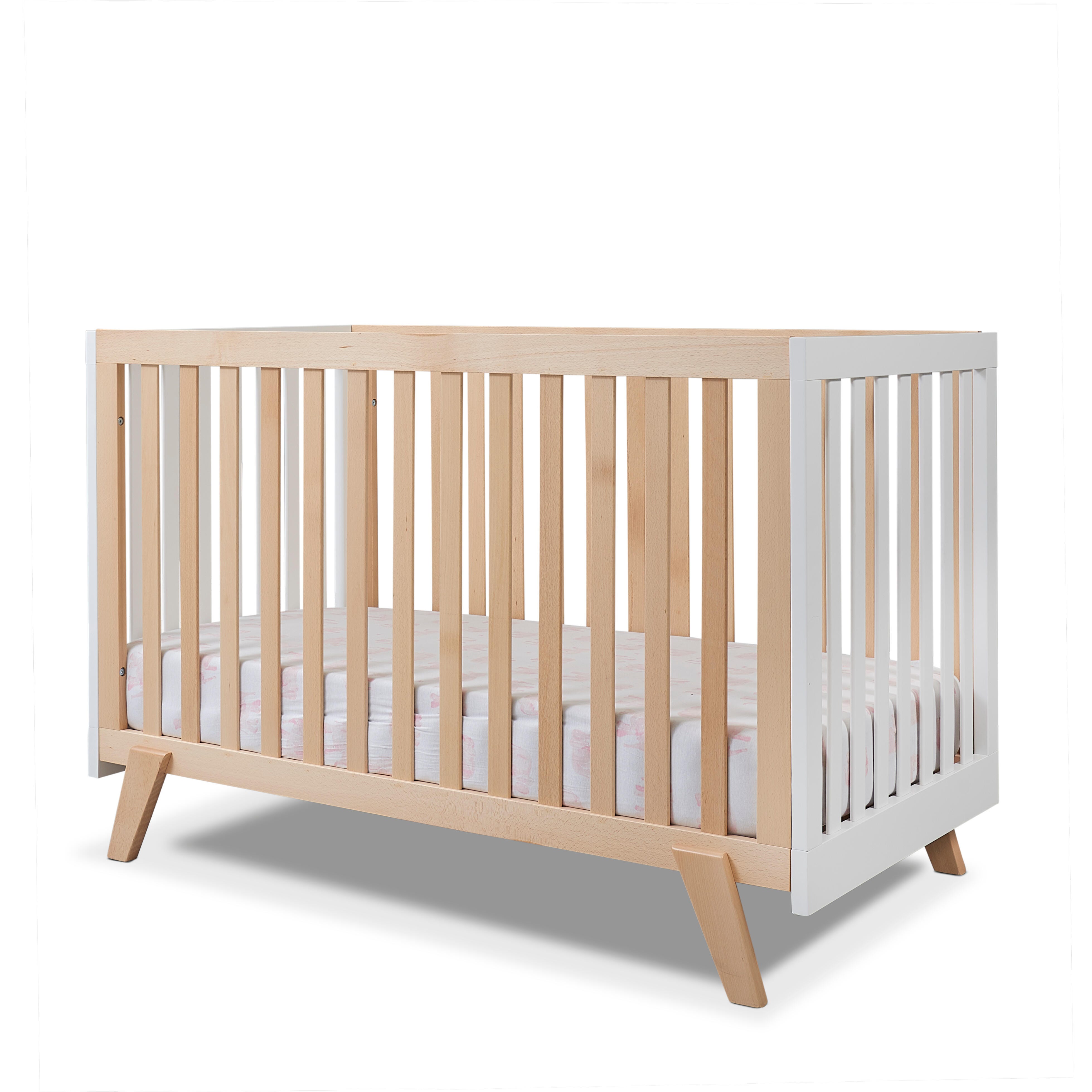 Sorelle Furniture Luce Crib, Natural/White, large
