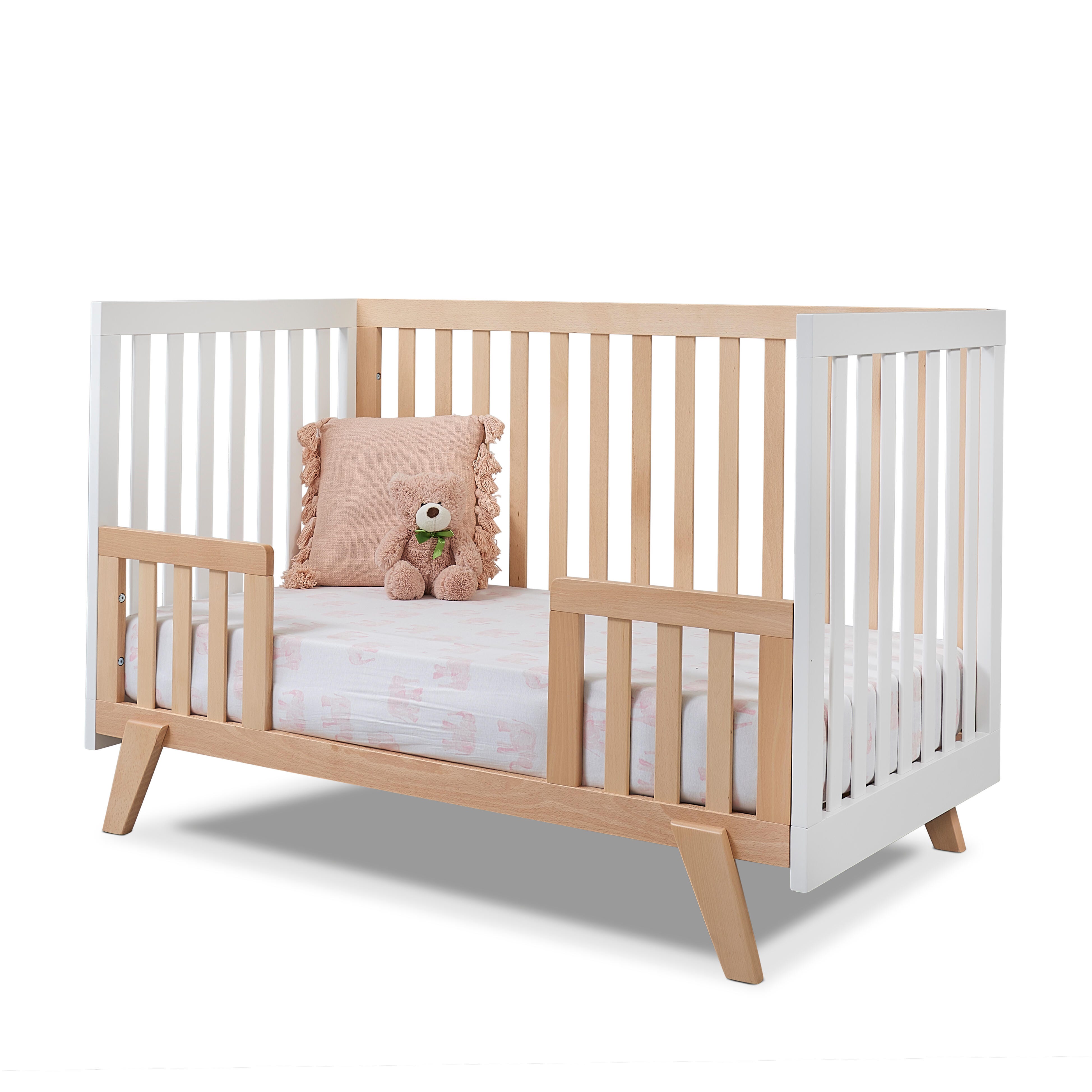 Sorelle Furniture Luce Crib, Natural/White, large