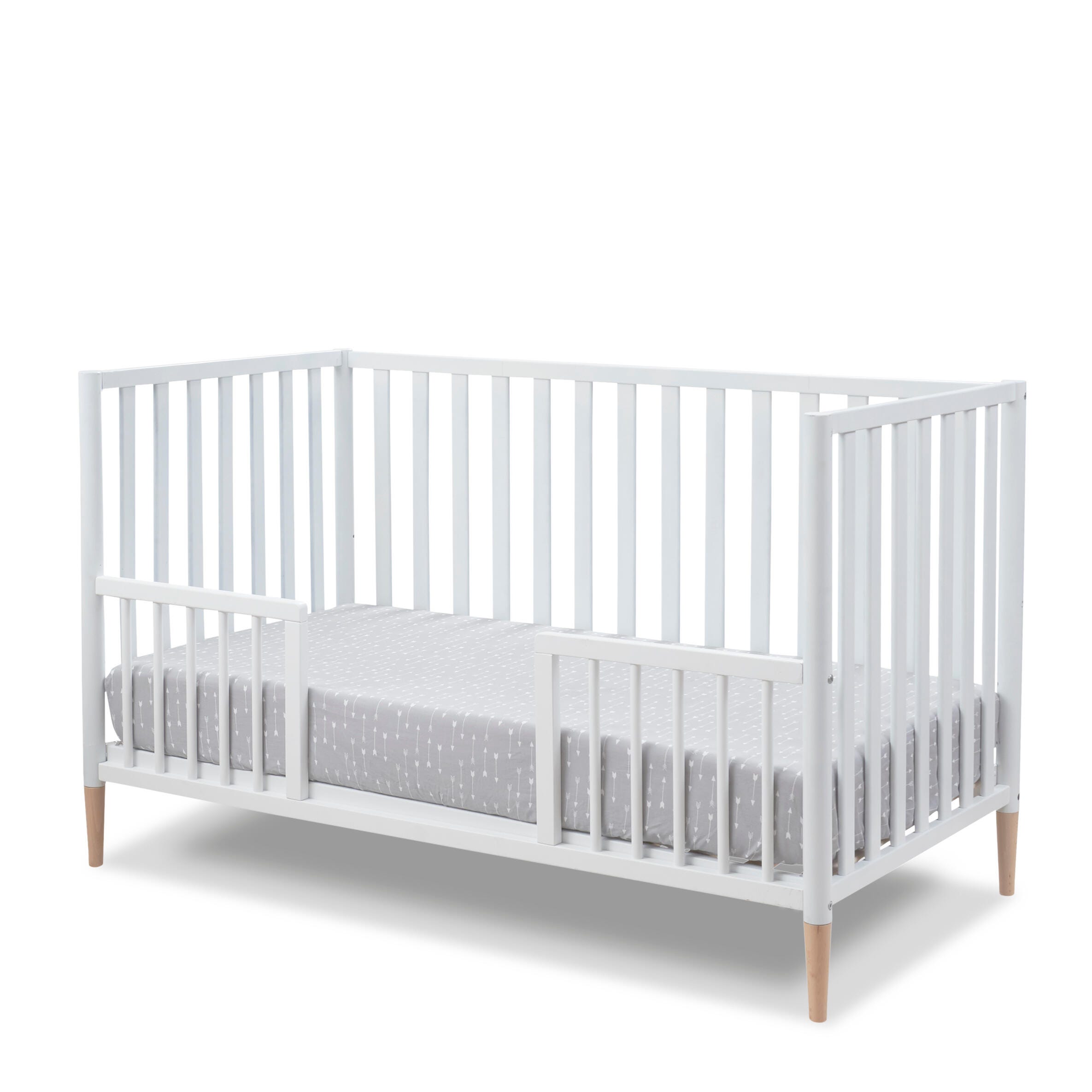 Sorelle Furniture Mia Crib, White/Natural, large