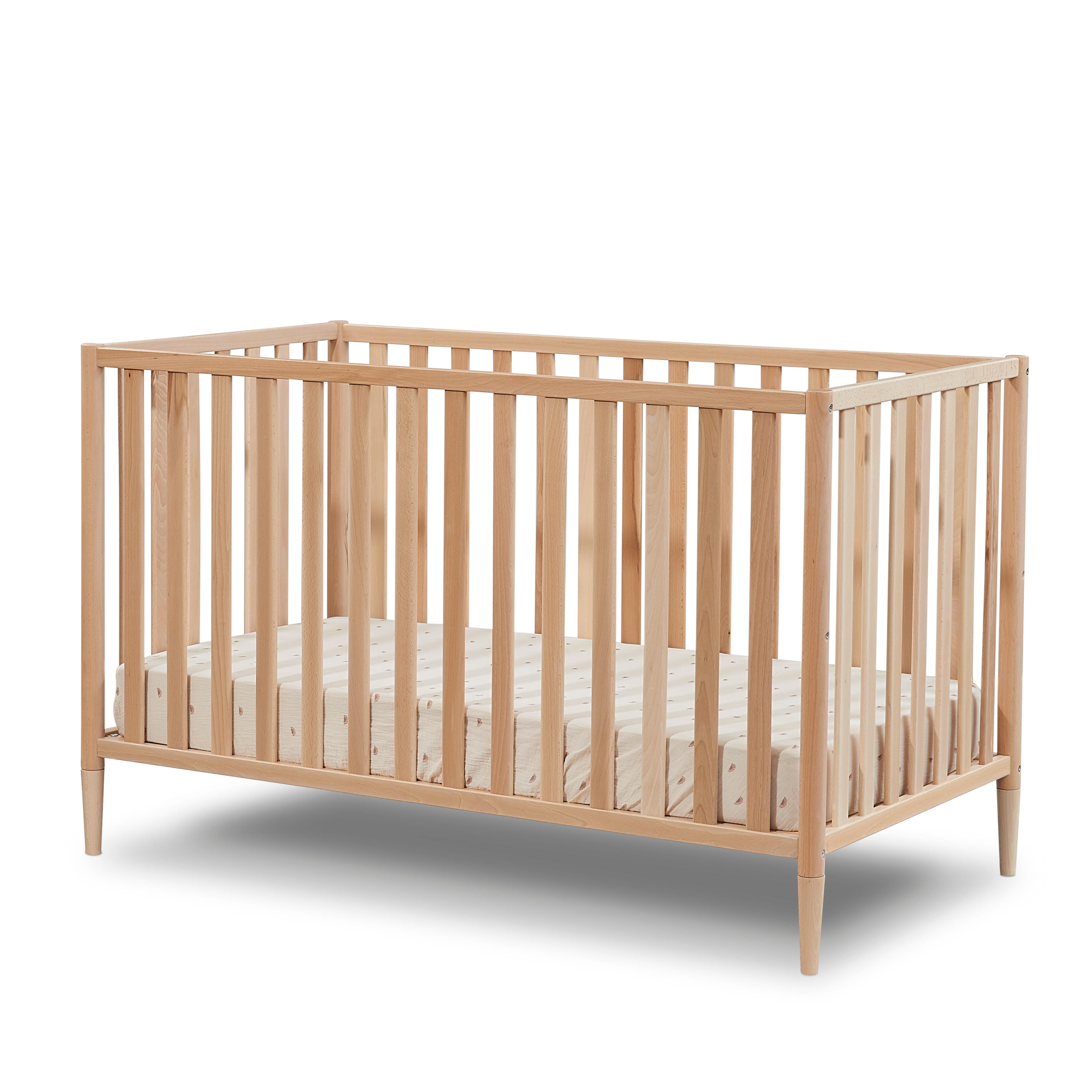 Sorelle Furniture Mia Crib, Natural Wood, large