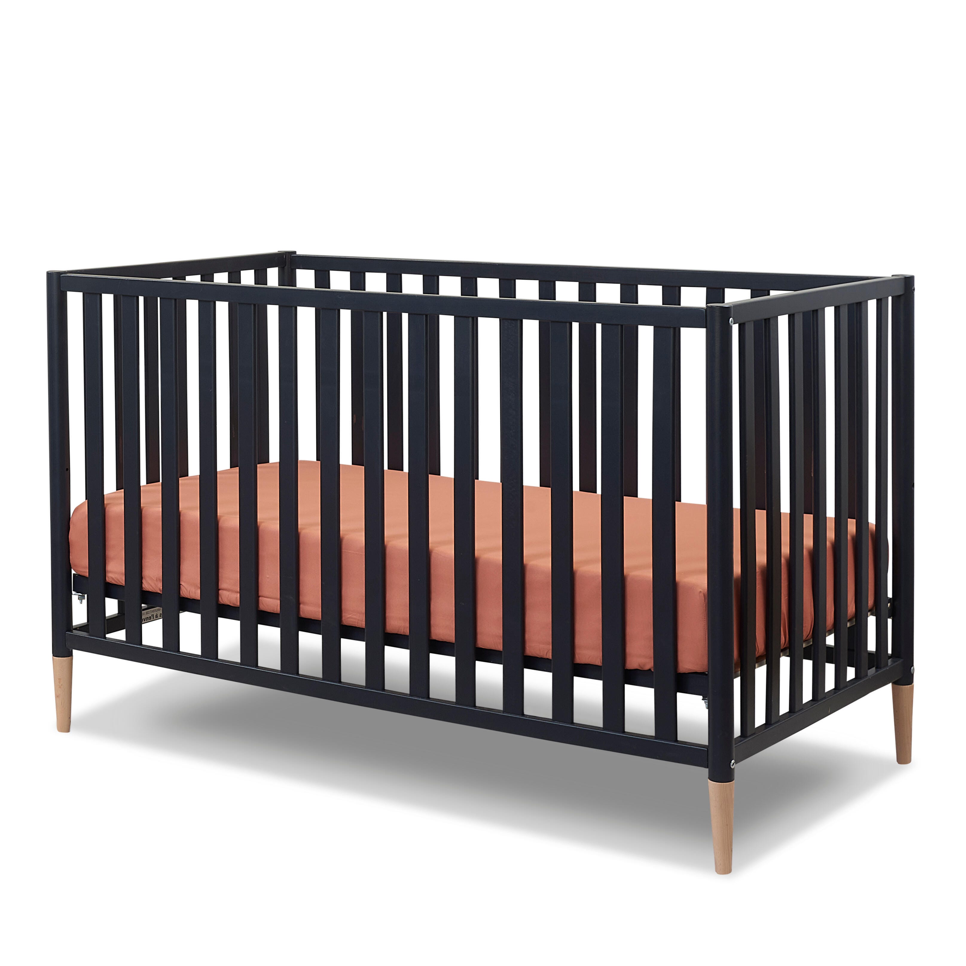Sorelle Furniture Mia Crib, Midnight/Natural, large
