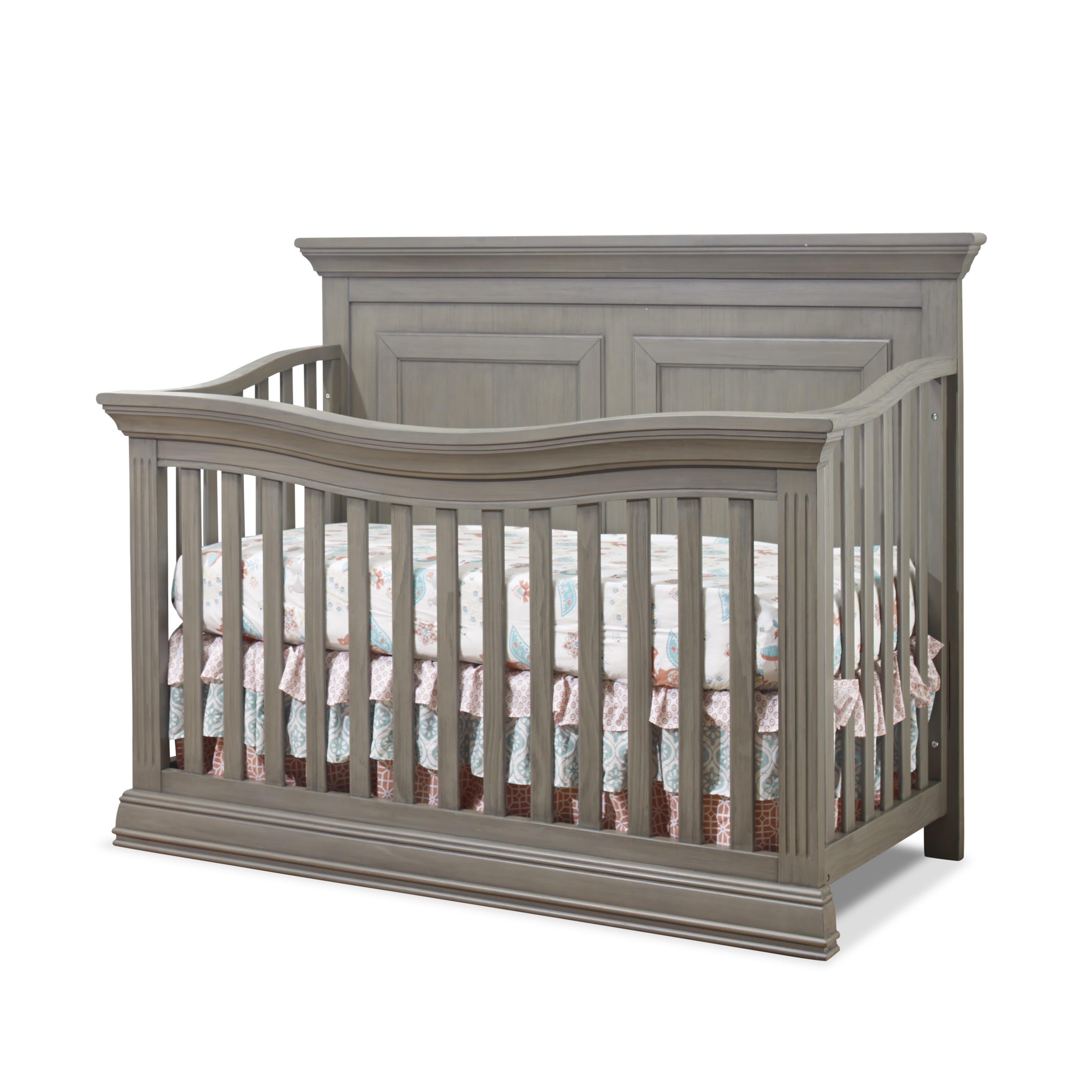 Sorelle Furniture Paxton 4-in-1 Convertible Crib, Heritage Gray, large