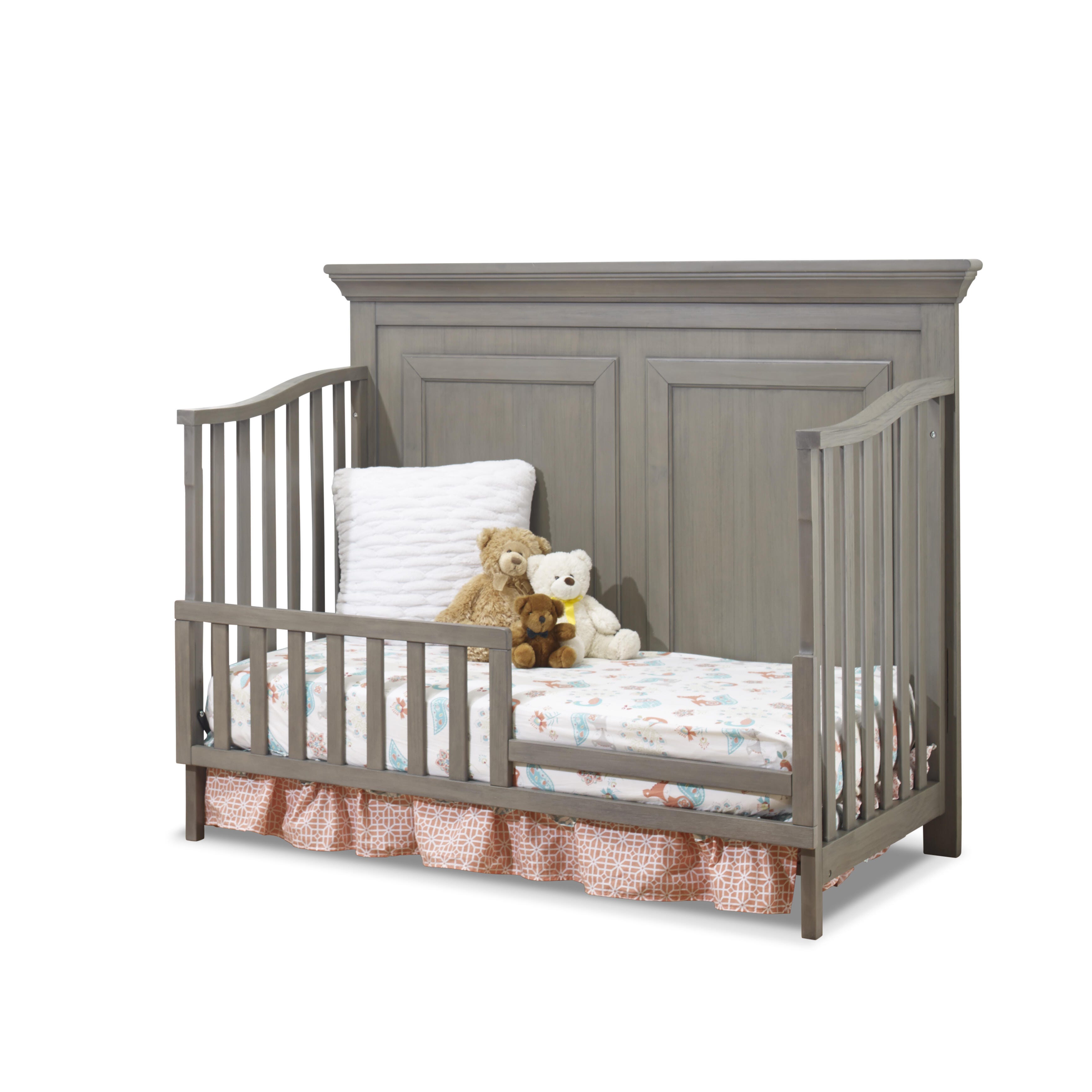 Sorelle Furniture Paxton 4-in-1 Convertible Crib, Heritage Gray, large