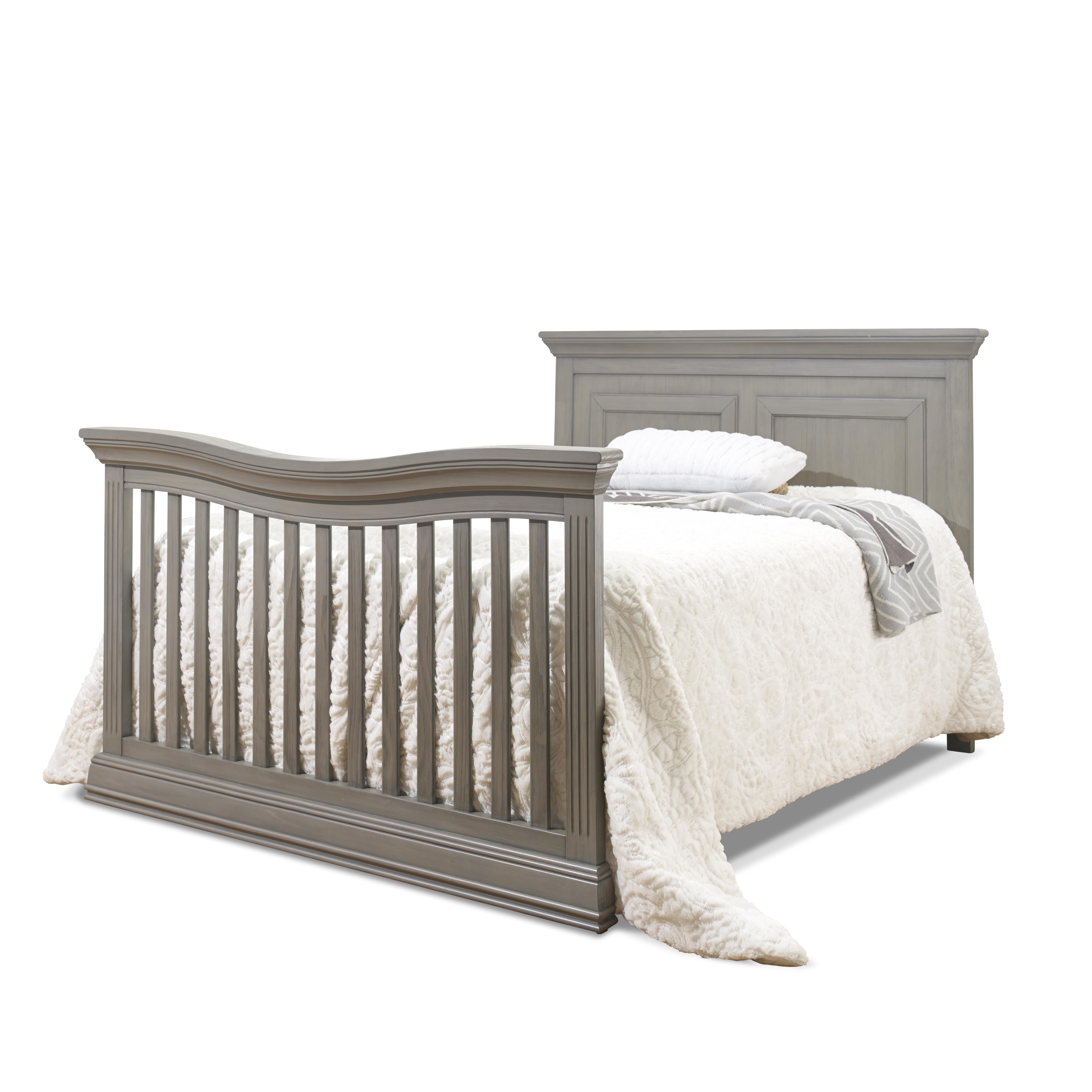 Sorelle Furniture Paxton 4-in-1 Convertible Crib, Heritage Gray, large