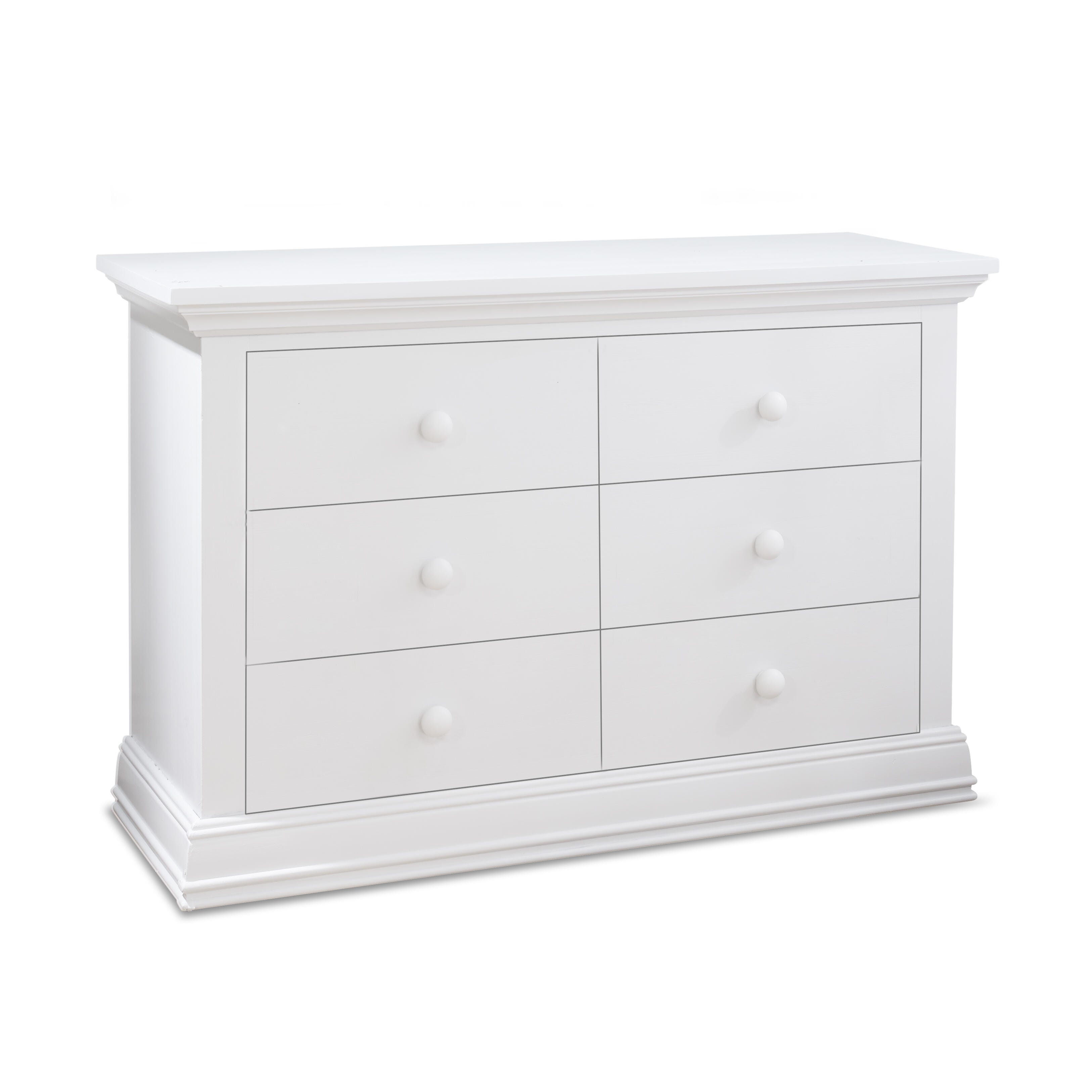 Sorelle Furniture Paxton 6 Drawer Dresser, White, large