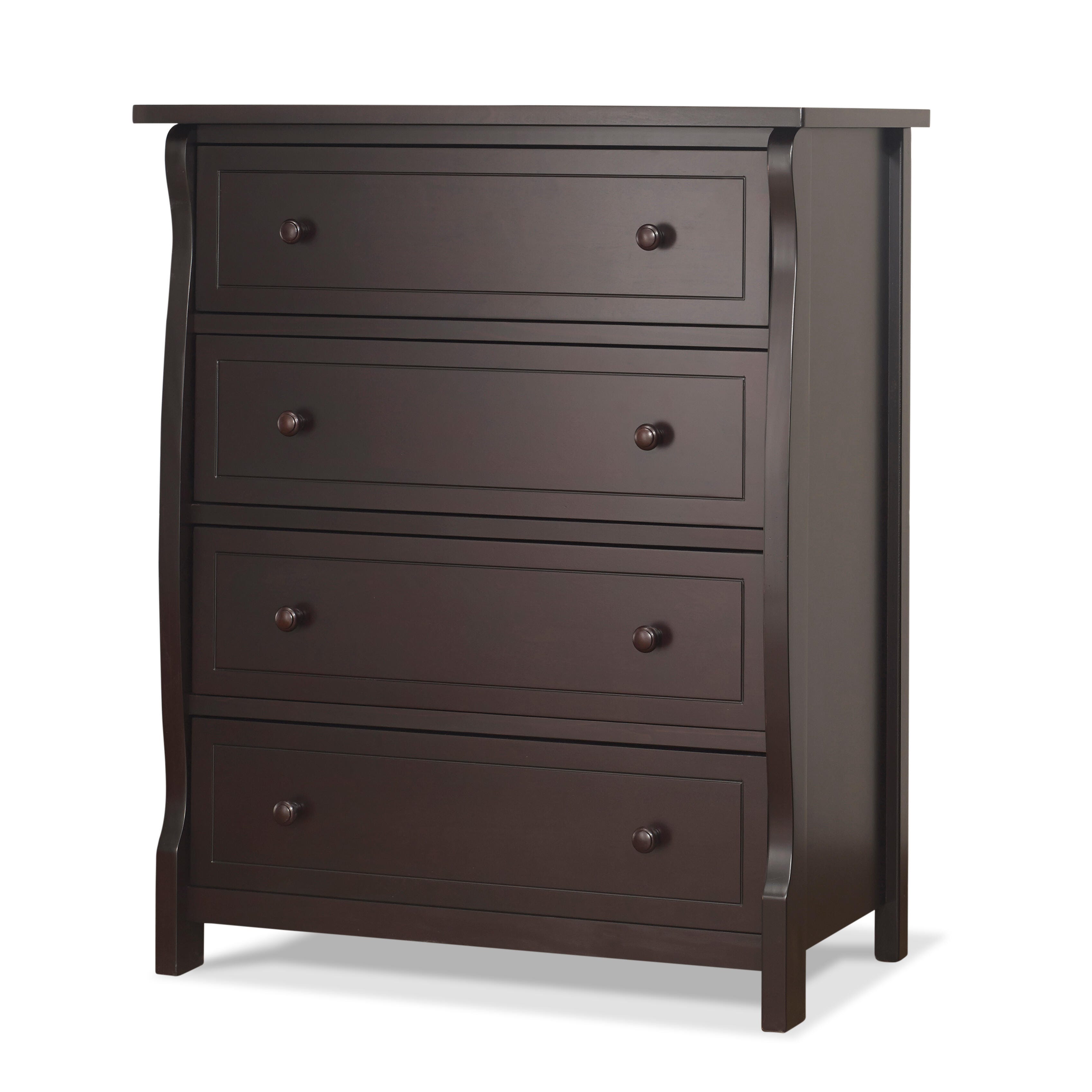 Sorelle Furniture Princeton Elite 4 Drawer Dresser, Espresso, large