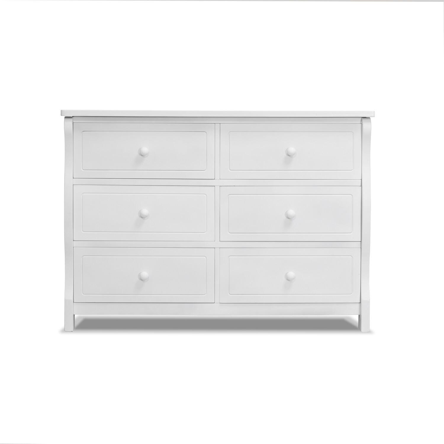 Sorelle Furniture Princeton Elite 6 Drawer Dresser, White, large