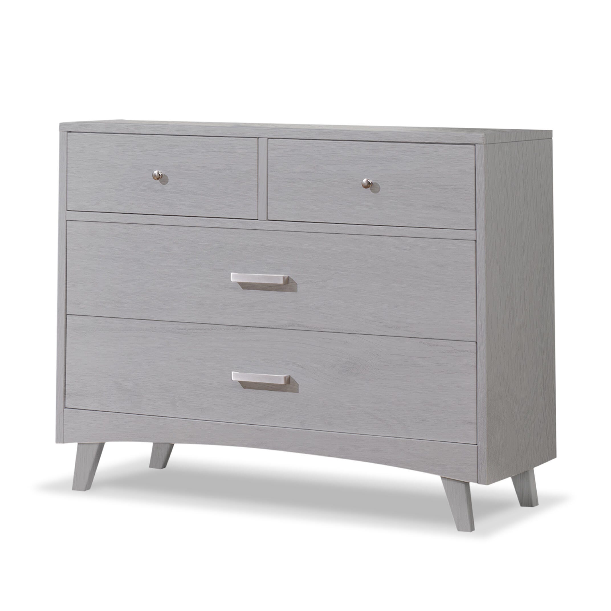 Sorelle Furniture Soho 4 Drawer Dresser, Weathered Gray, large