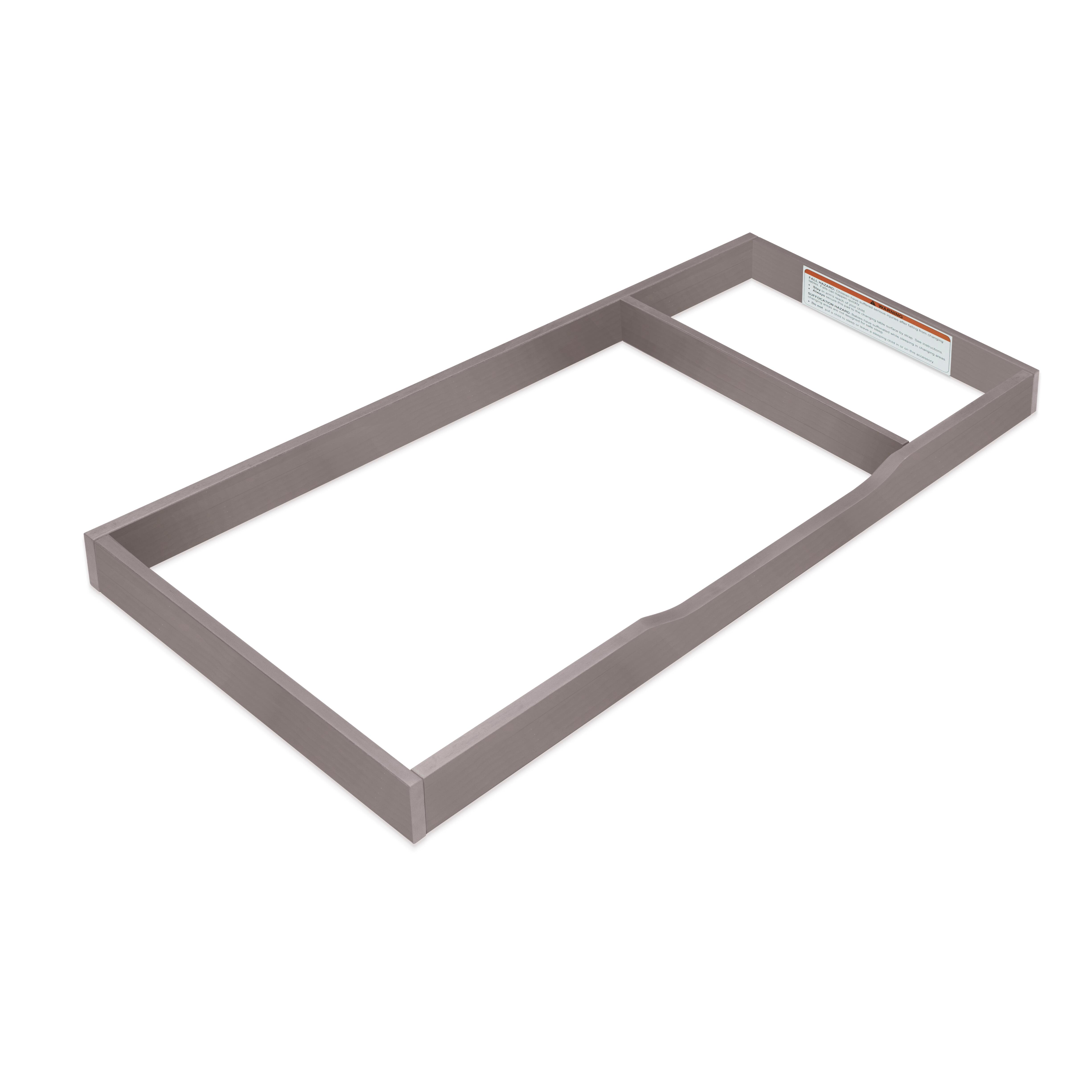Sorelle Furniture Solid Double Changing Topper, Weathered Gray, large