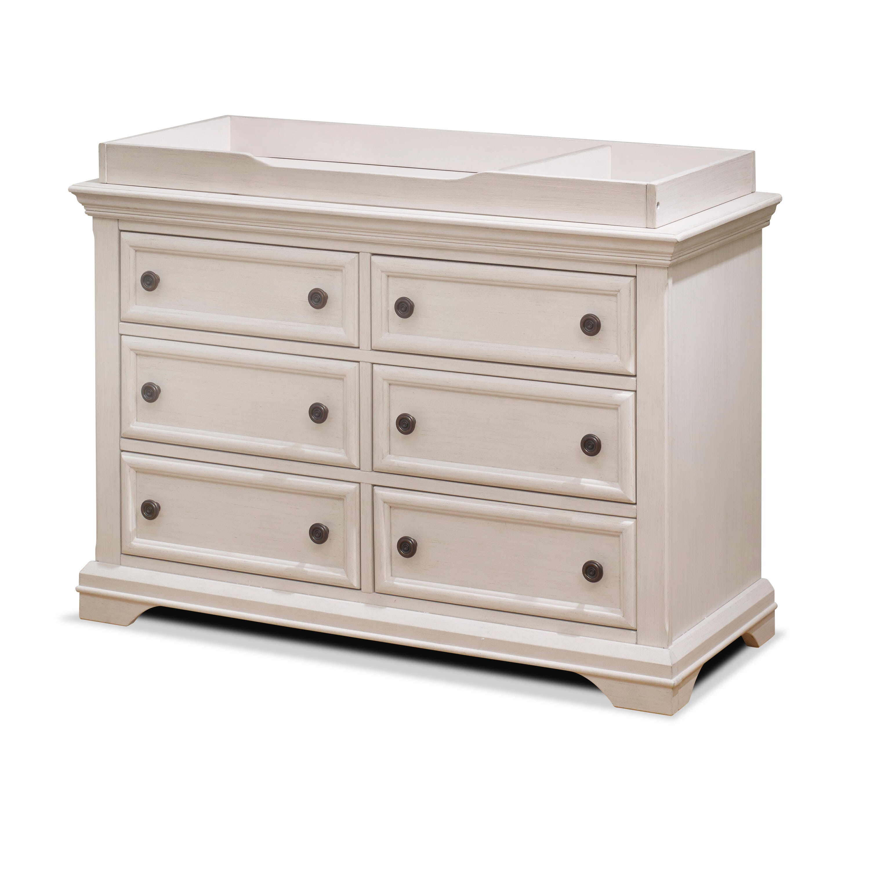 Sorelle Furniture Solid Double Changing Topper, Brushed Ivory, large
