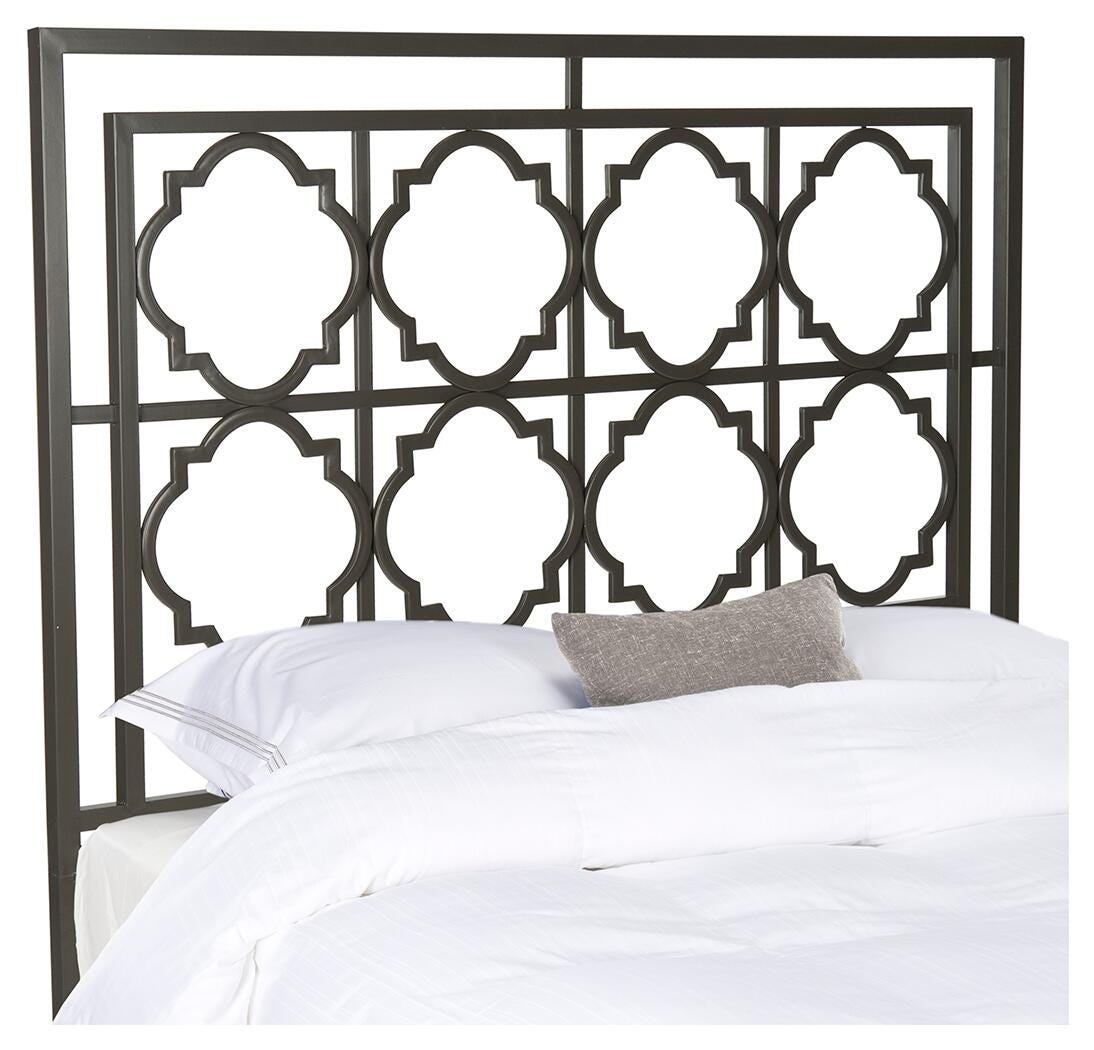 Kory Queen Metal Headboard, Gunmetal, large