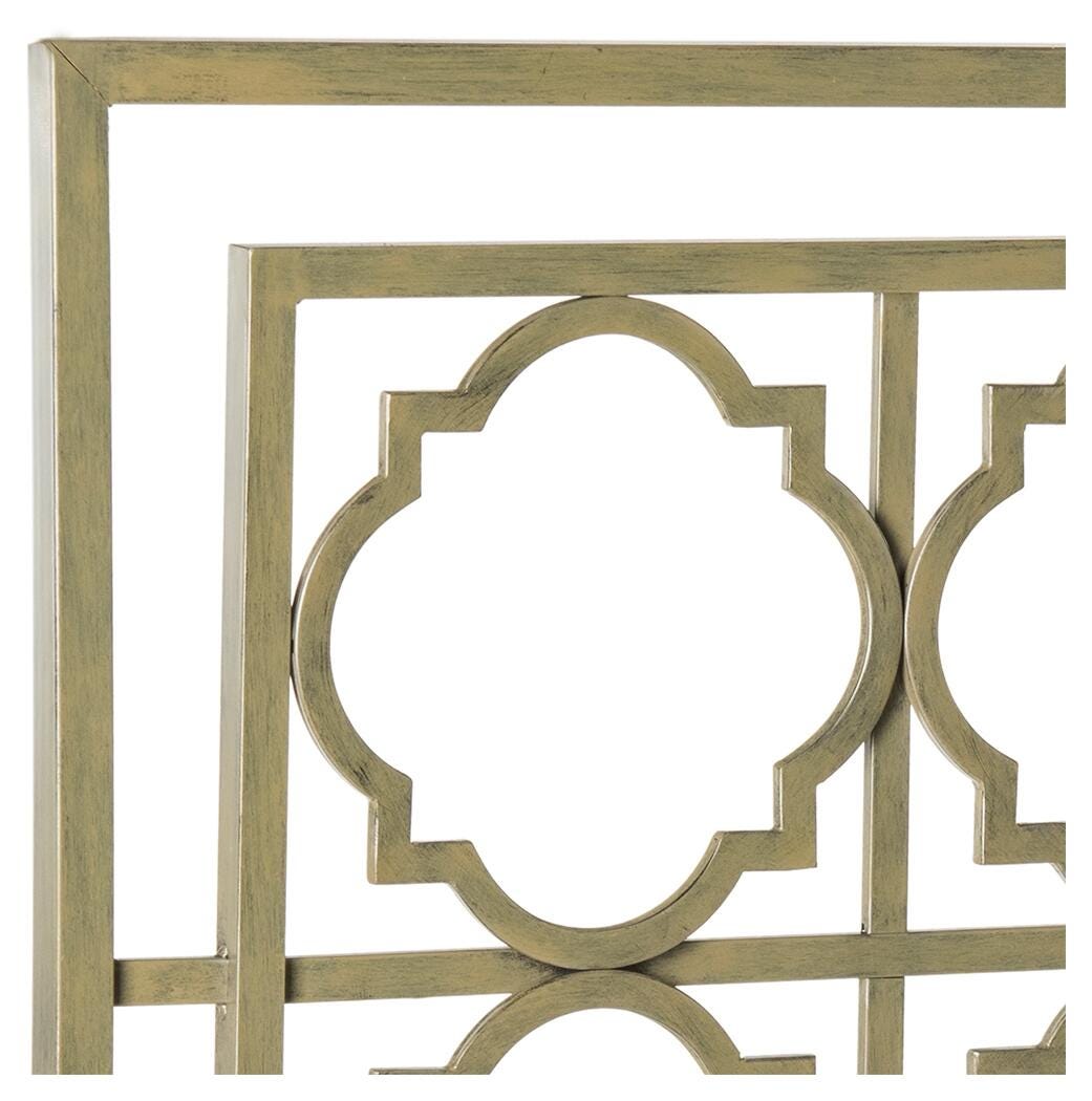 Kory Queen Metal Headboard, French Silver Finish, large